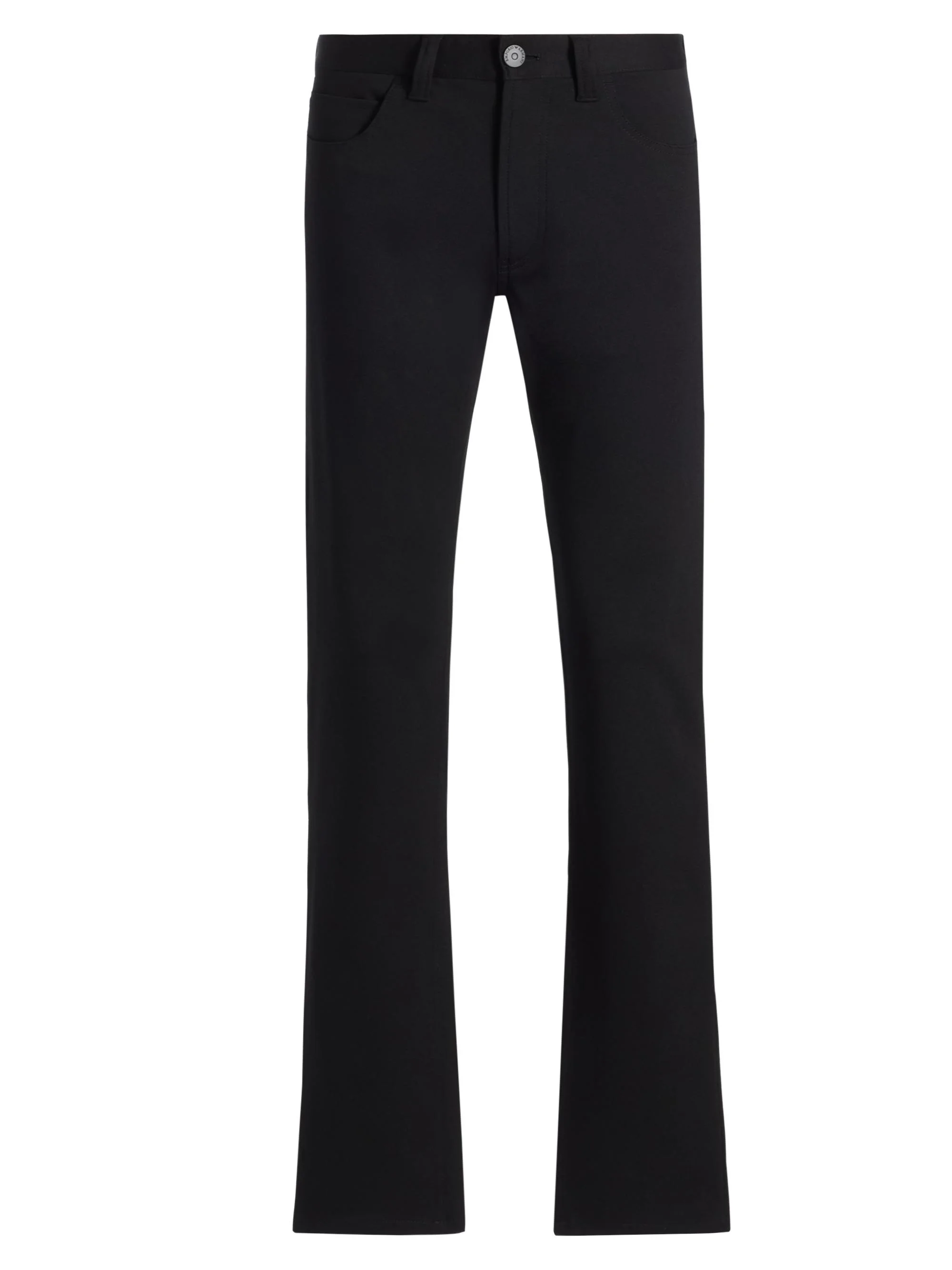 Men's Slim-Fit Straight-Leg Jeans - Black - 1
