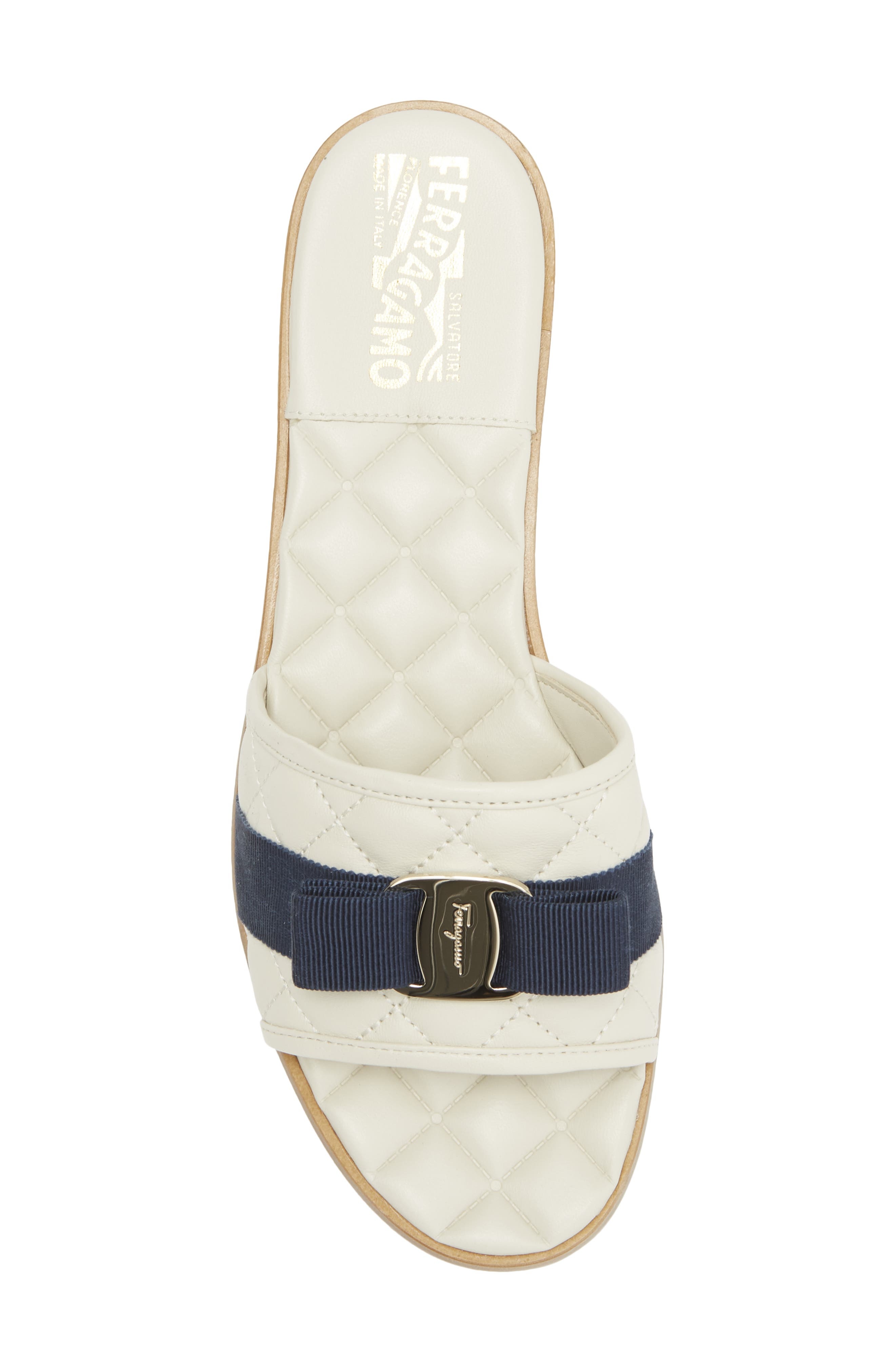 Vara Bow Quilted Slide Sandal - 5