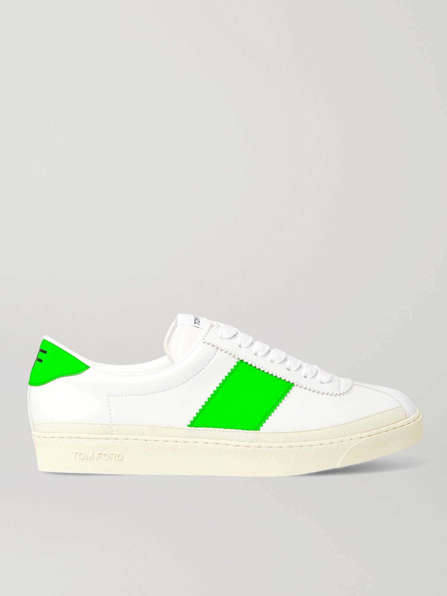 Bannister Panelled Faux Leather Sneakers - 1