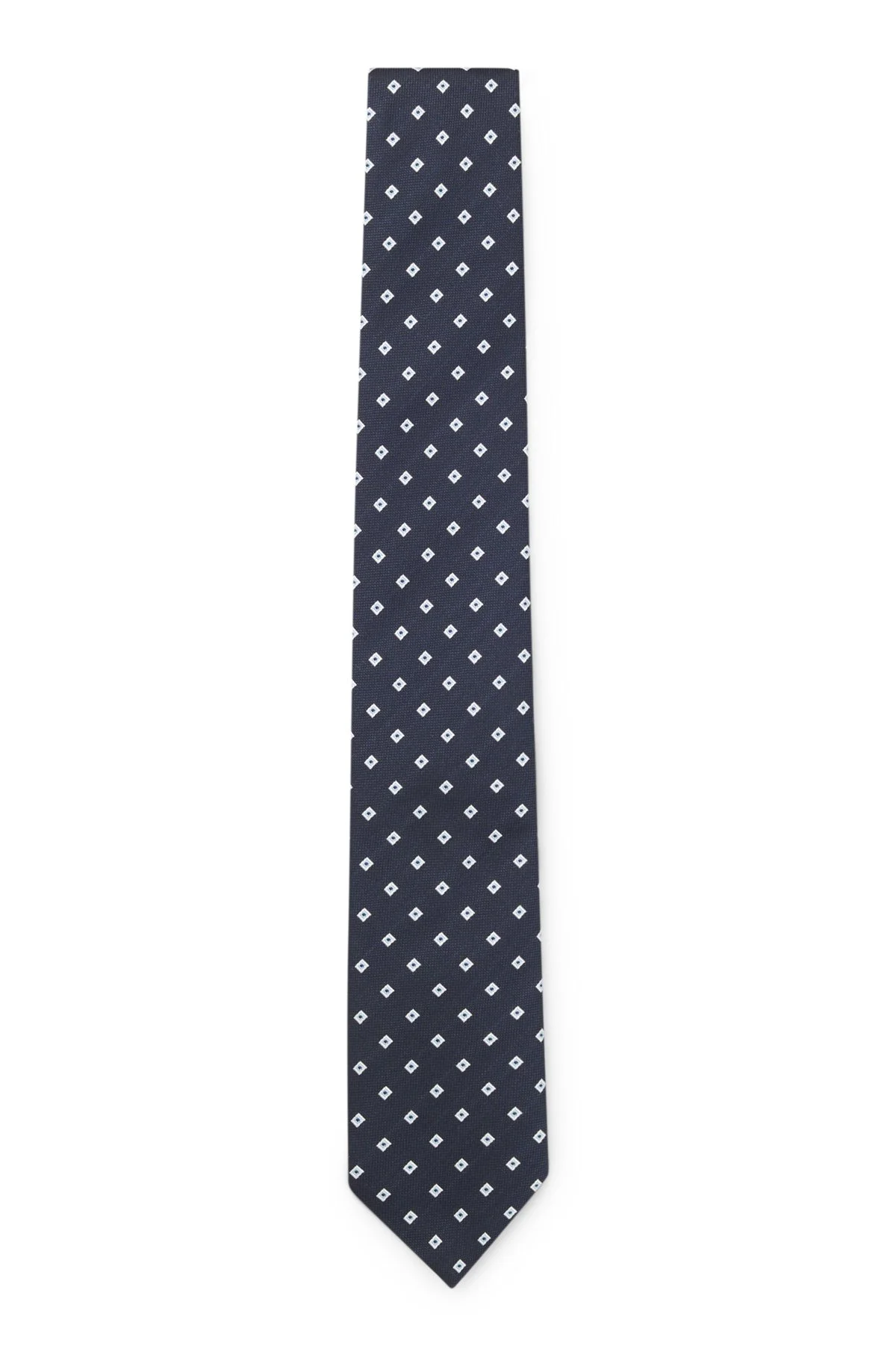 JACQUARD-PATTERN TIE IN A SILK BLEND - 1