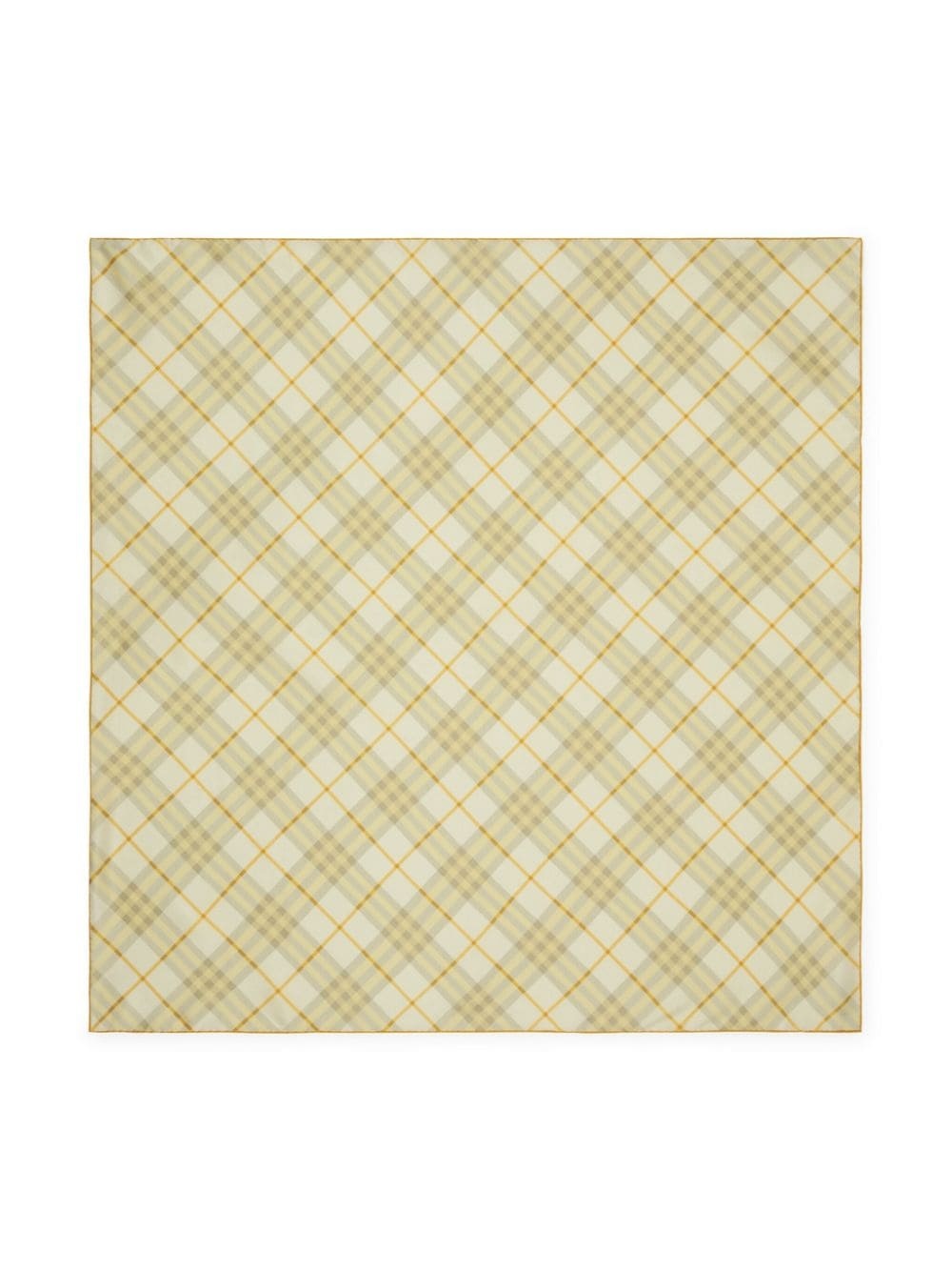 checked silk scarf - 3