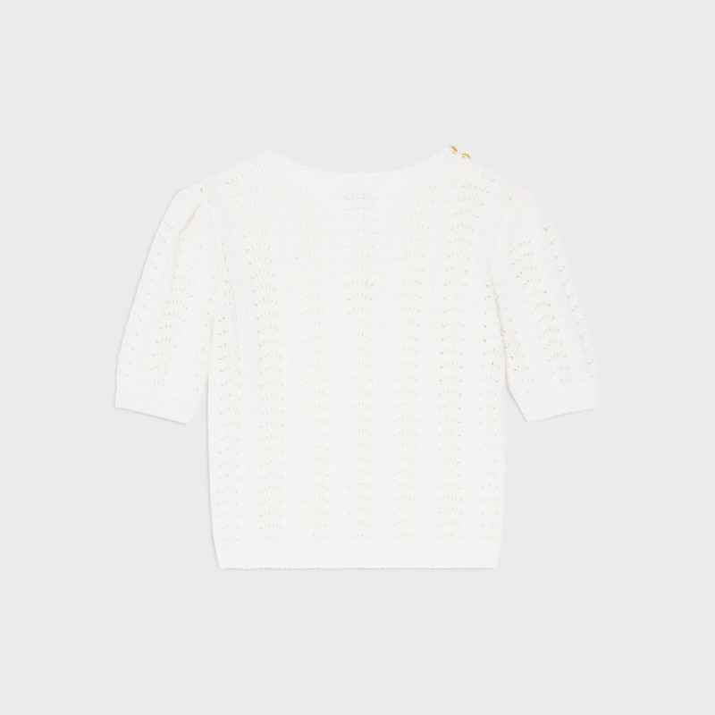 CELINE top IN cotton pointelle outlook