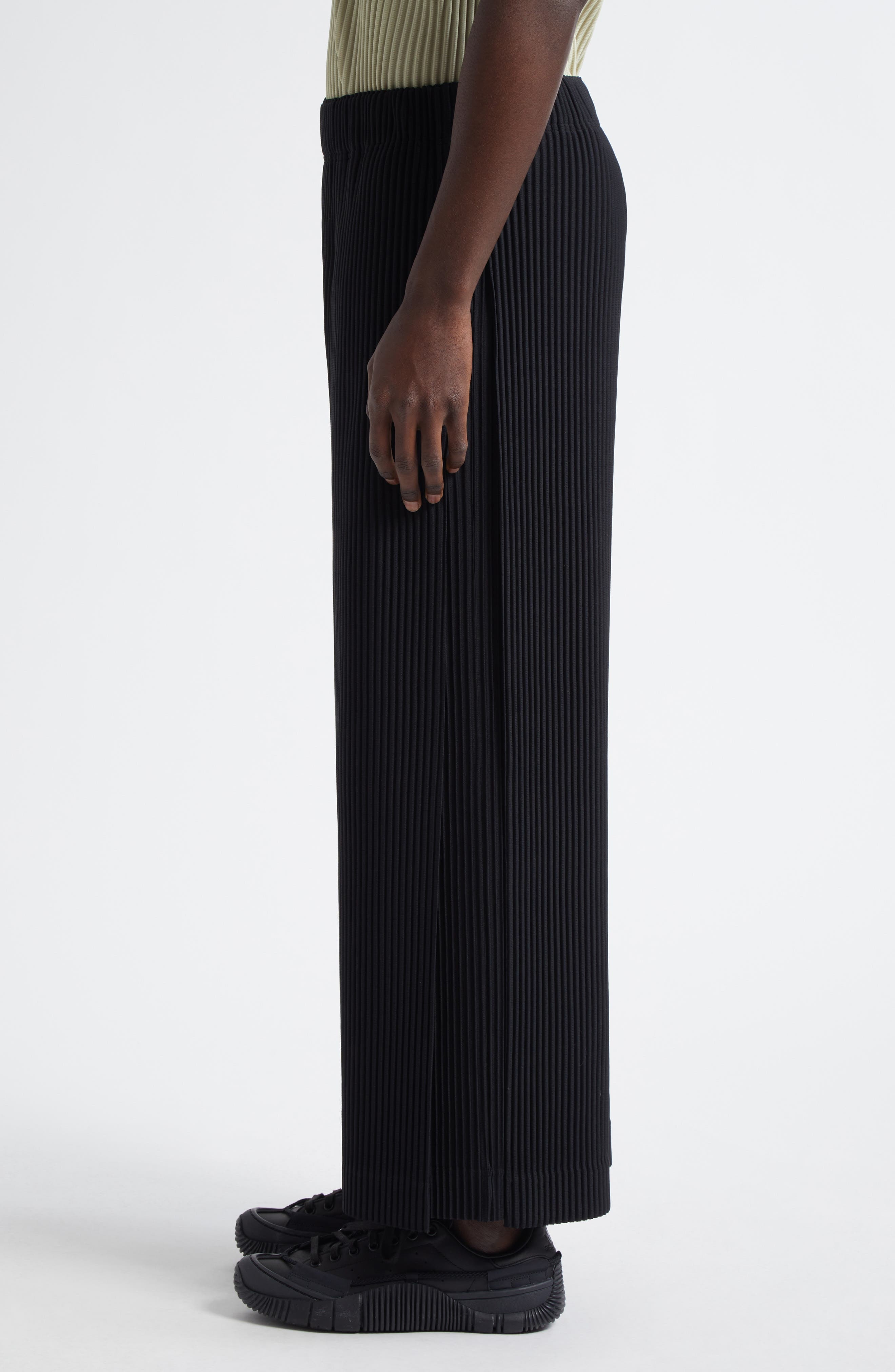 Homme Plissé Issey Miyake Monthly Colors May Pleated Wide Leg Pants in Black at Nordstrom - 4