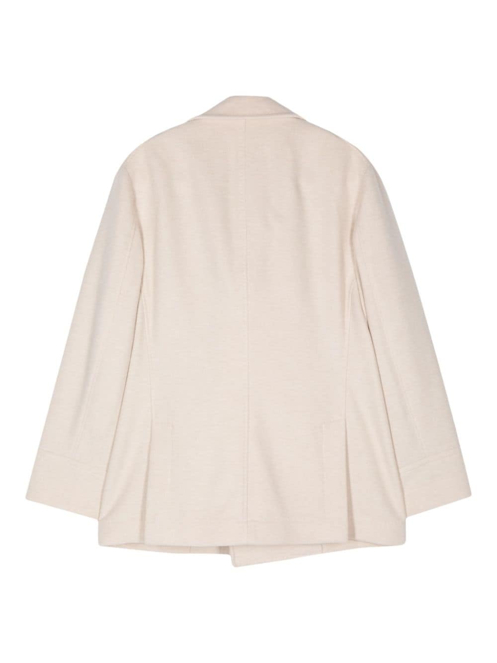 double-breasted cashmere jacket - 2