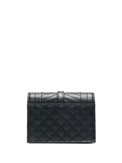 SAINT LAURENT YSL logo-plaque quilted purse outlook