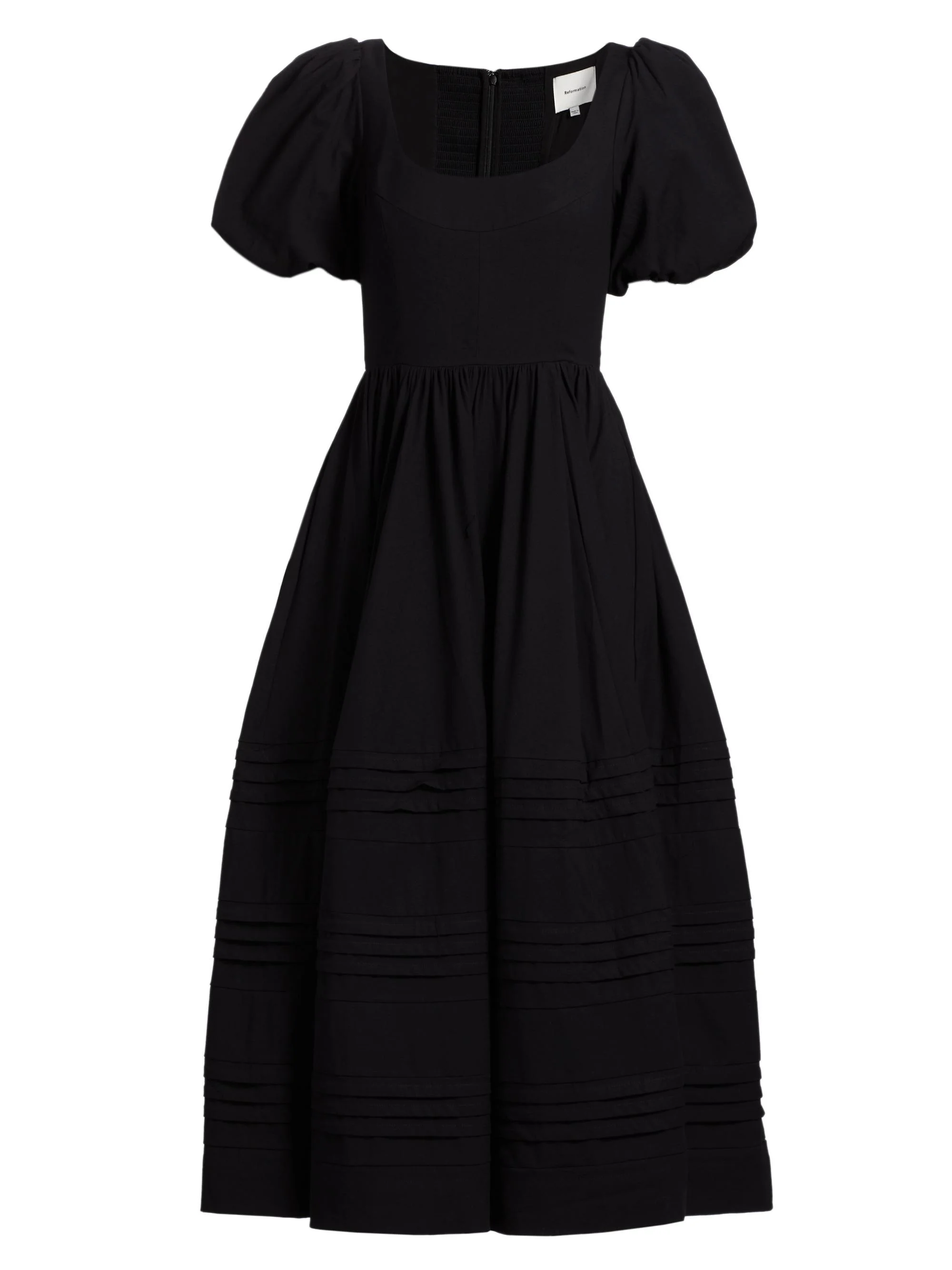 Women's Everlyn Cotton Midi-Dress - Black - 1