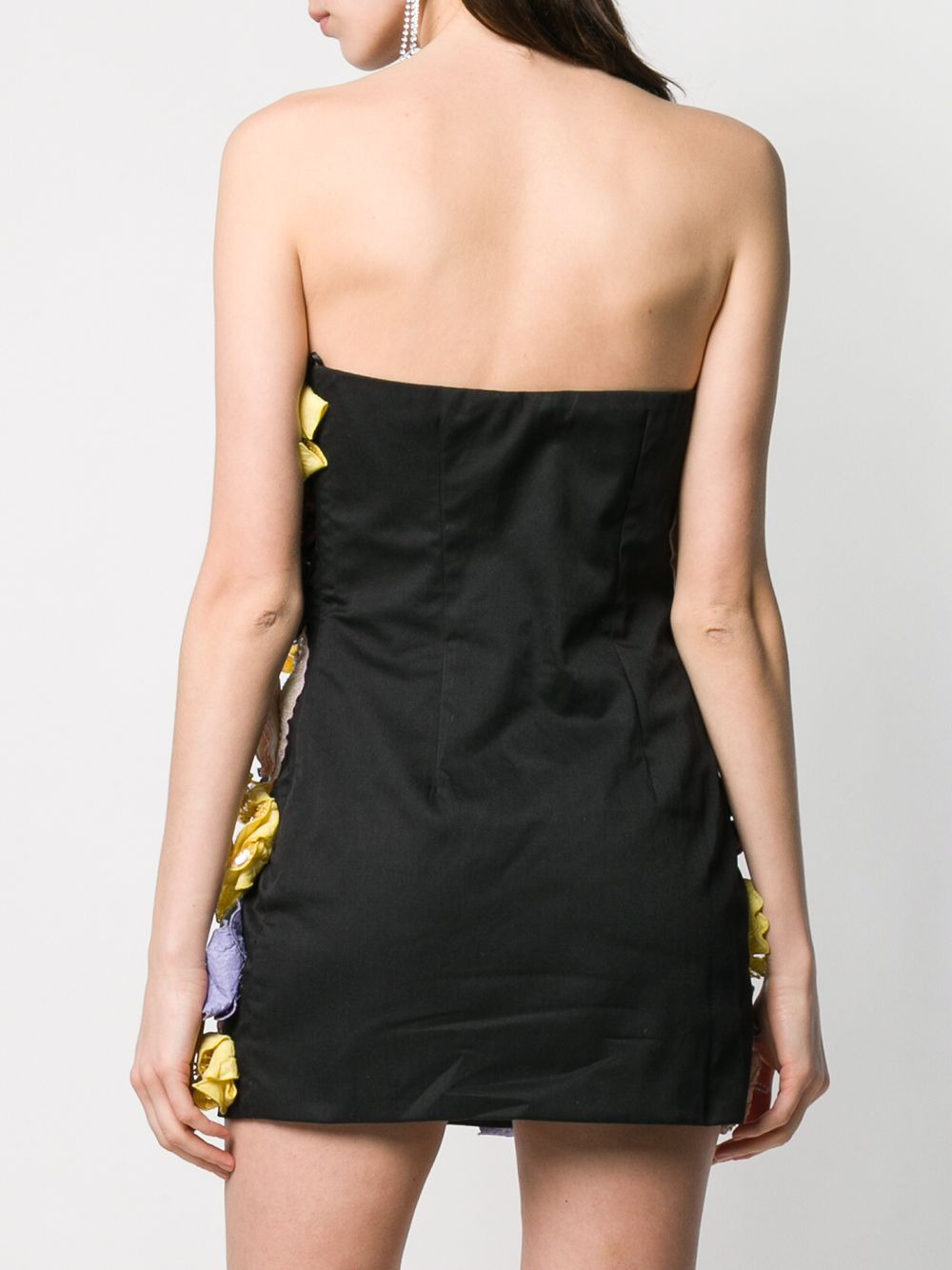 strapless embellished mini dress - 4