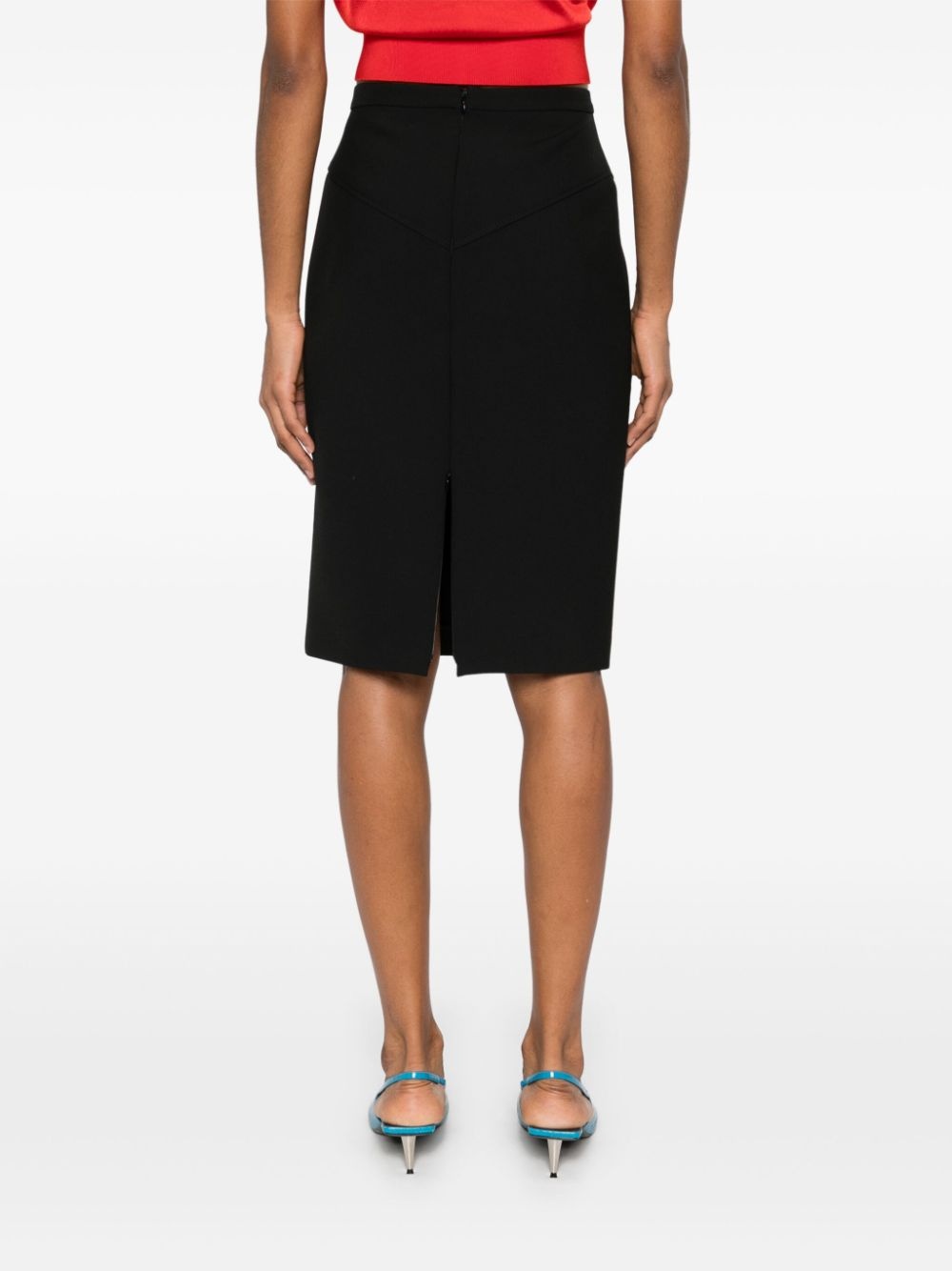 panelled mini skirt - 4