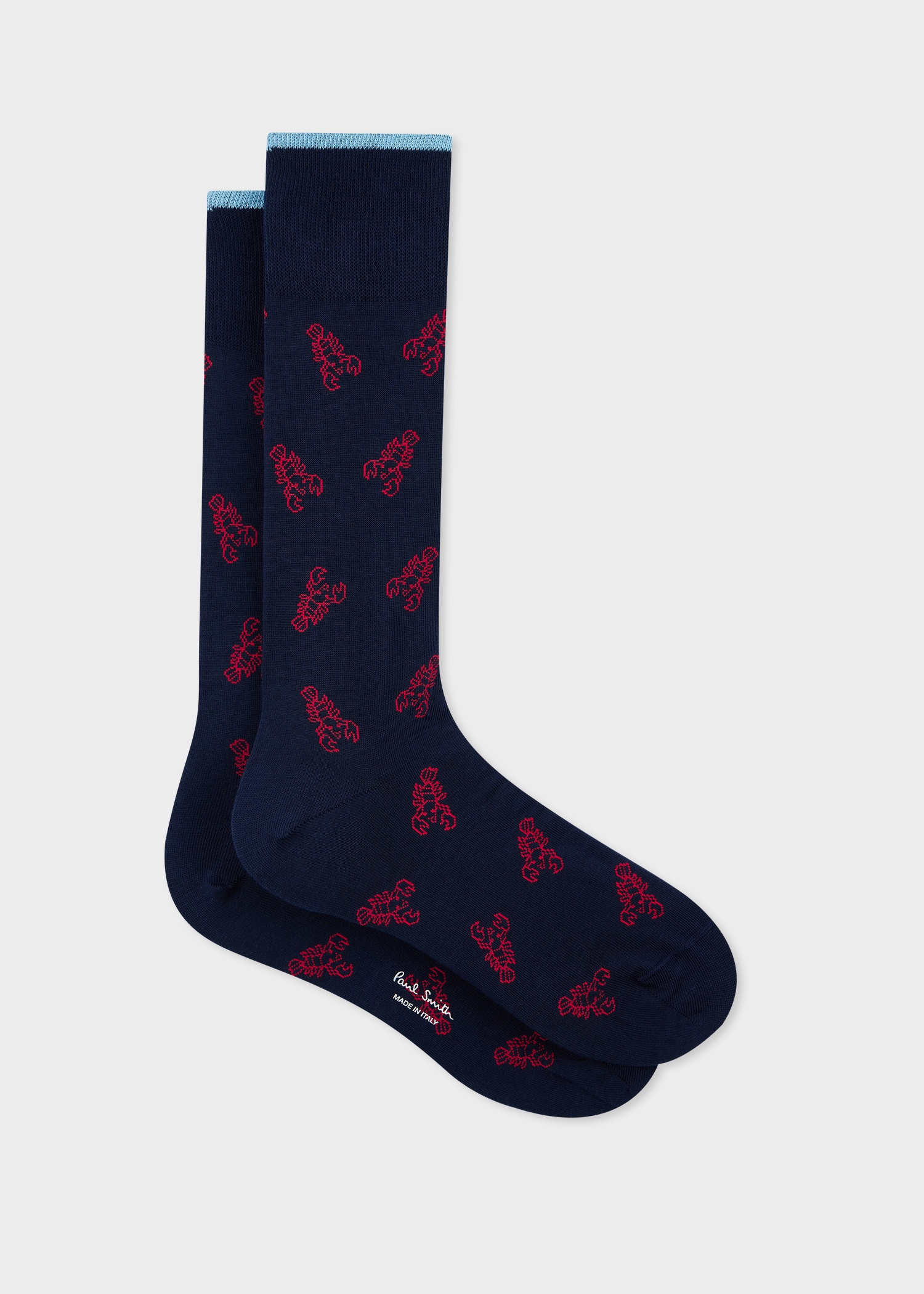 Navy 'Lobster' Socks - 1