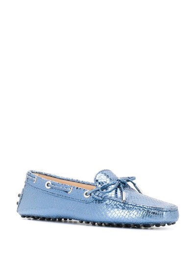 Tod's snake-effect loafers outlook