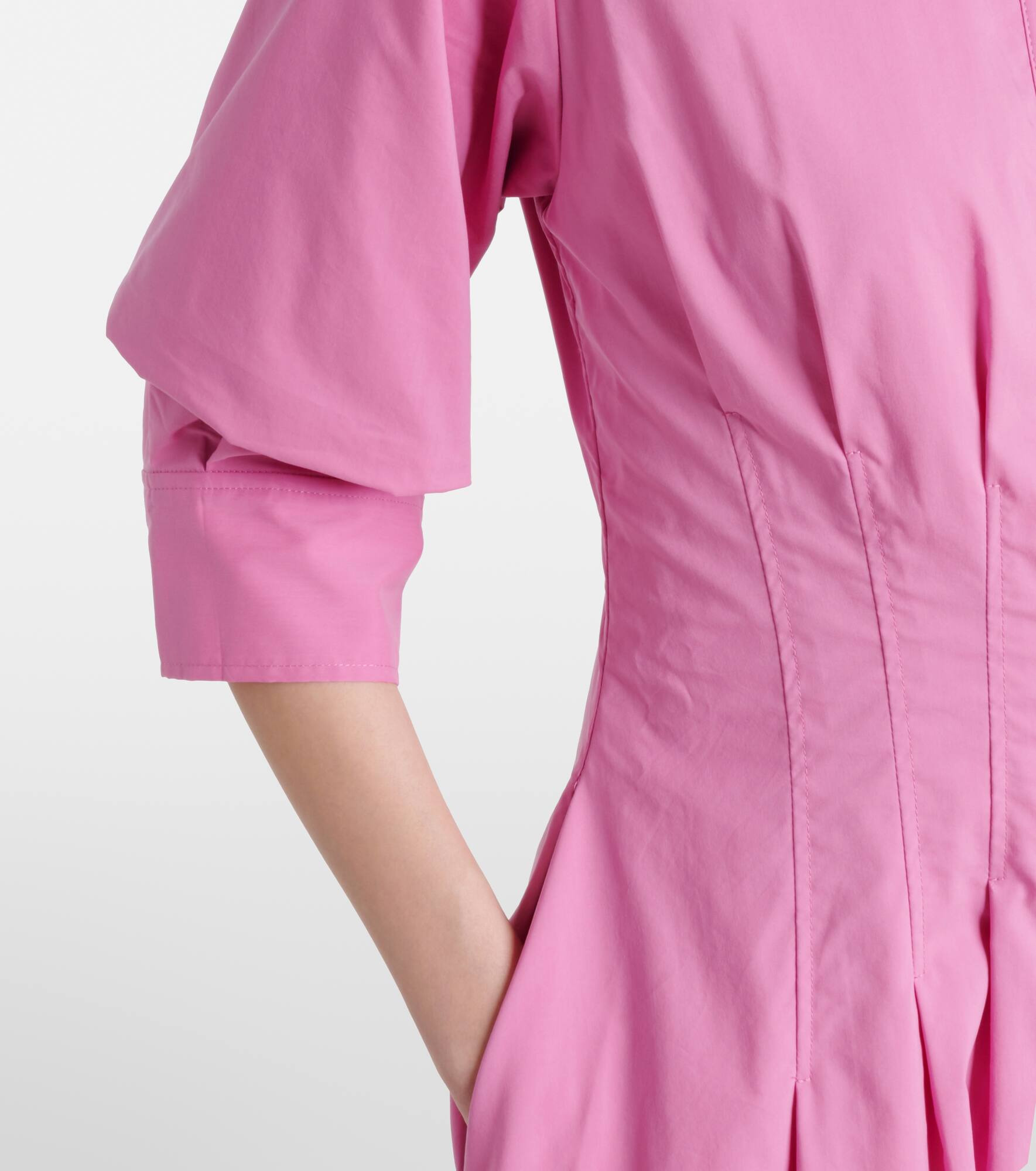 Jazz cotton-blend poplin shirt dress - 5