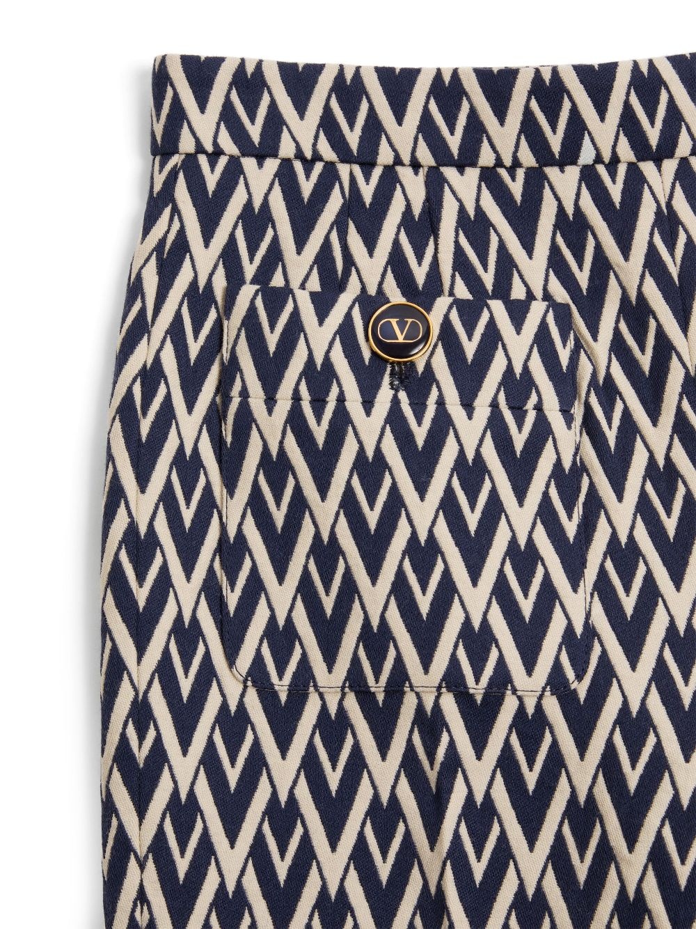monogram-print trousers - 6