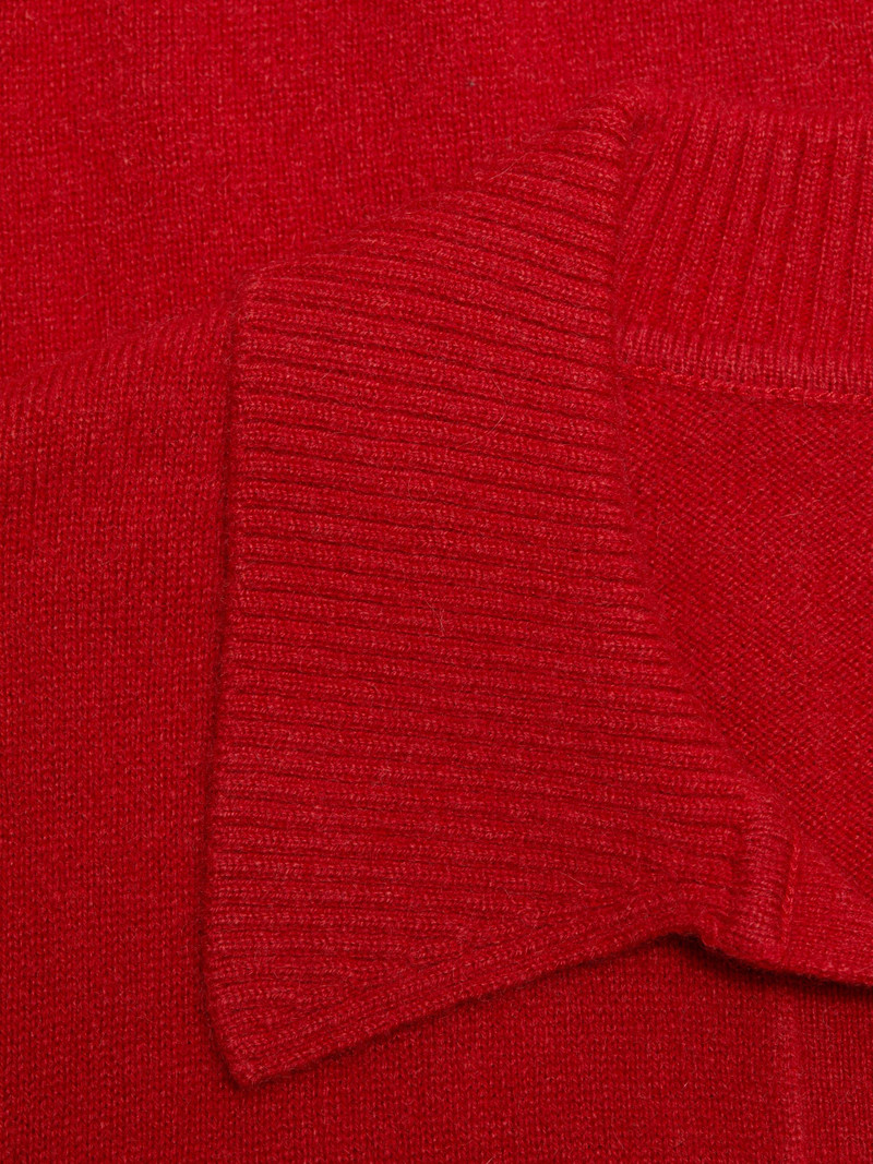 Women's Louise Cashmere Polo Sweater - Sundried Tomato 7