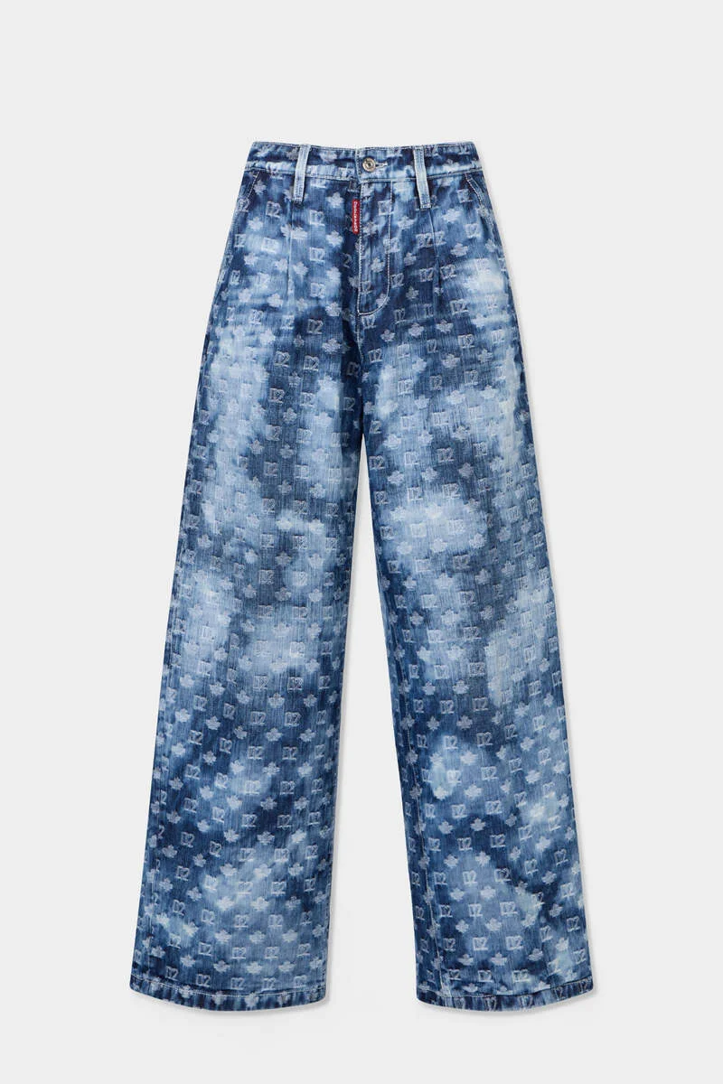 D2 MONOGRAM BIG MAN JEANS - 1