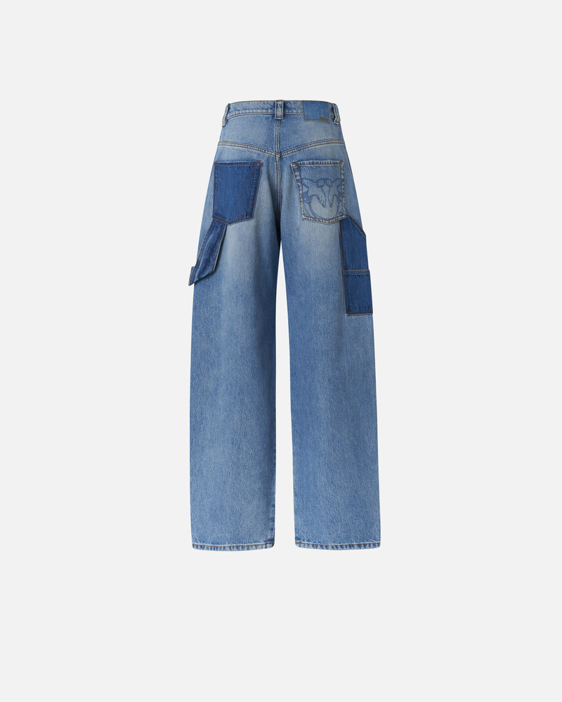 PINKO TWO-TONE BALLOON-FIT JEANS outlook