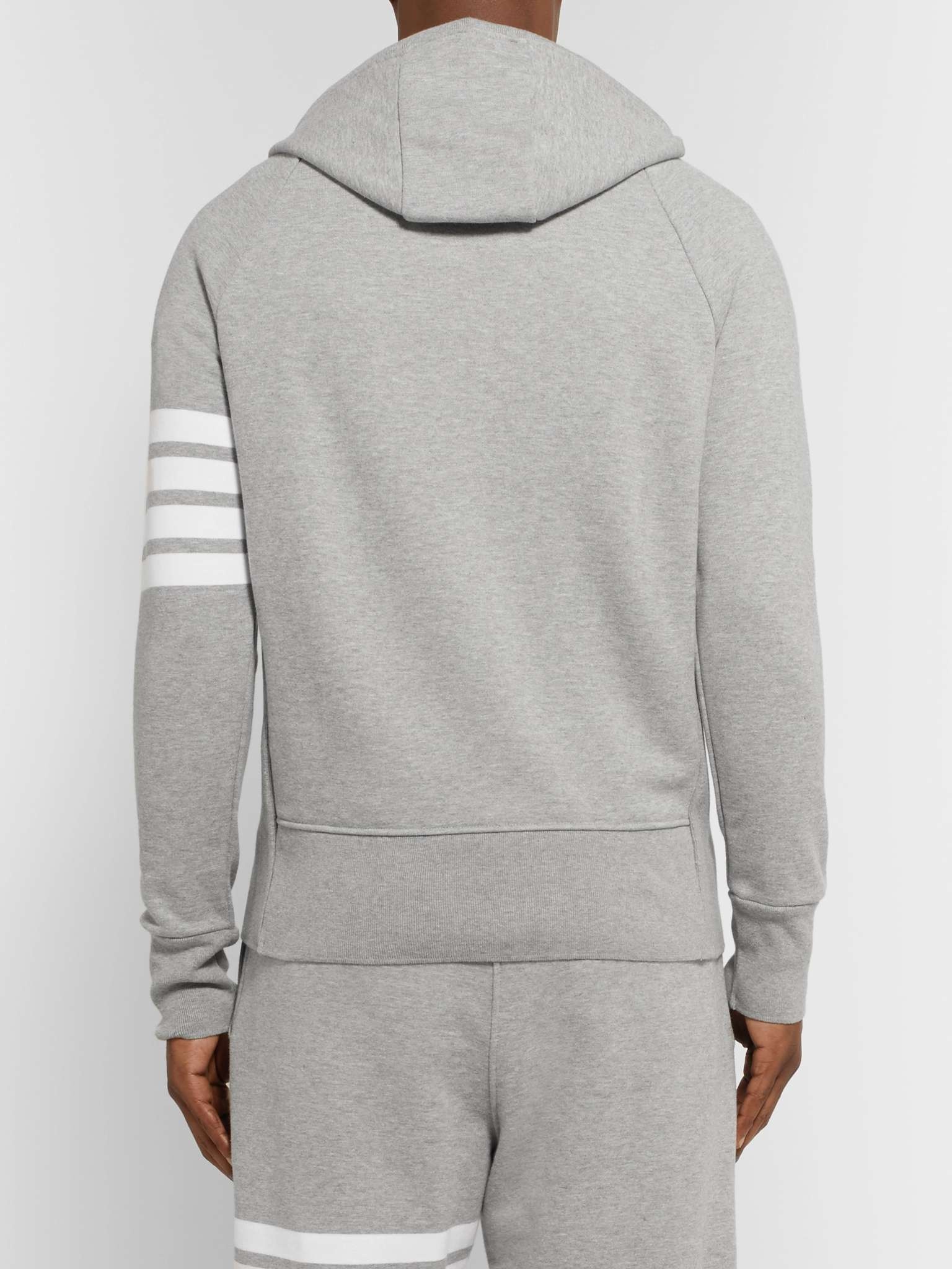 Striped Loopback Cotton-Jersey Zip-Up Hoodie - 4