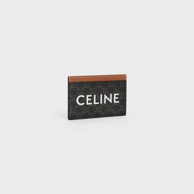 CELINE Card holder in Triomphe canvas with Celine Print outlook