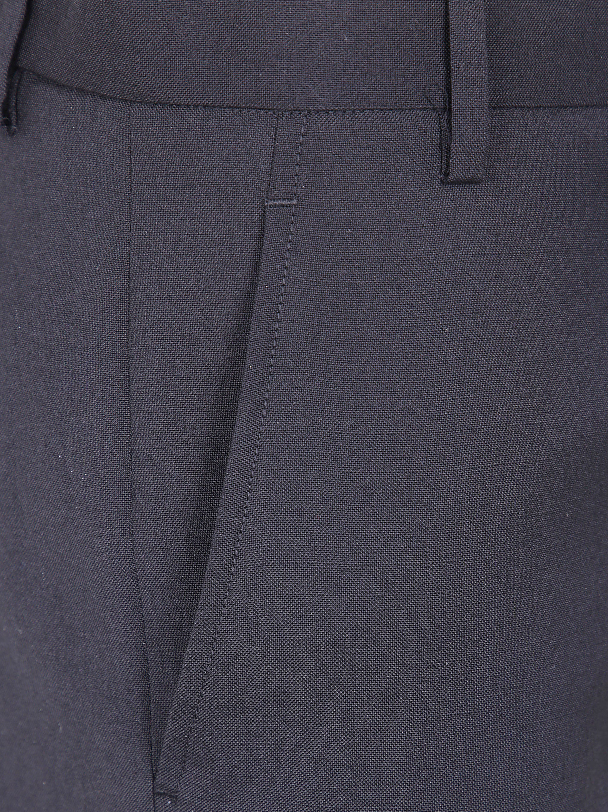 Ann Demeulemeester Women "Rael" Cigarette Trousers With Raw Edge Cotton Detail - 3