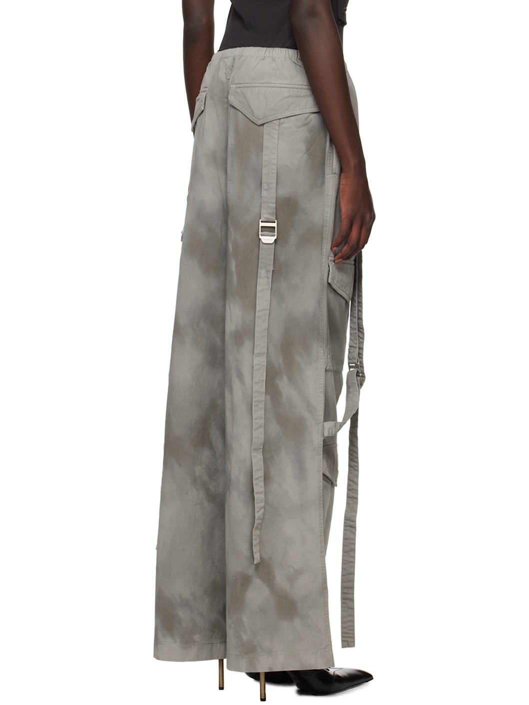 Gray Cargo Pocket Trousers - 3