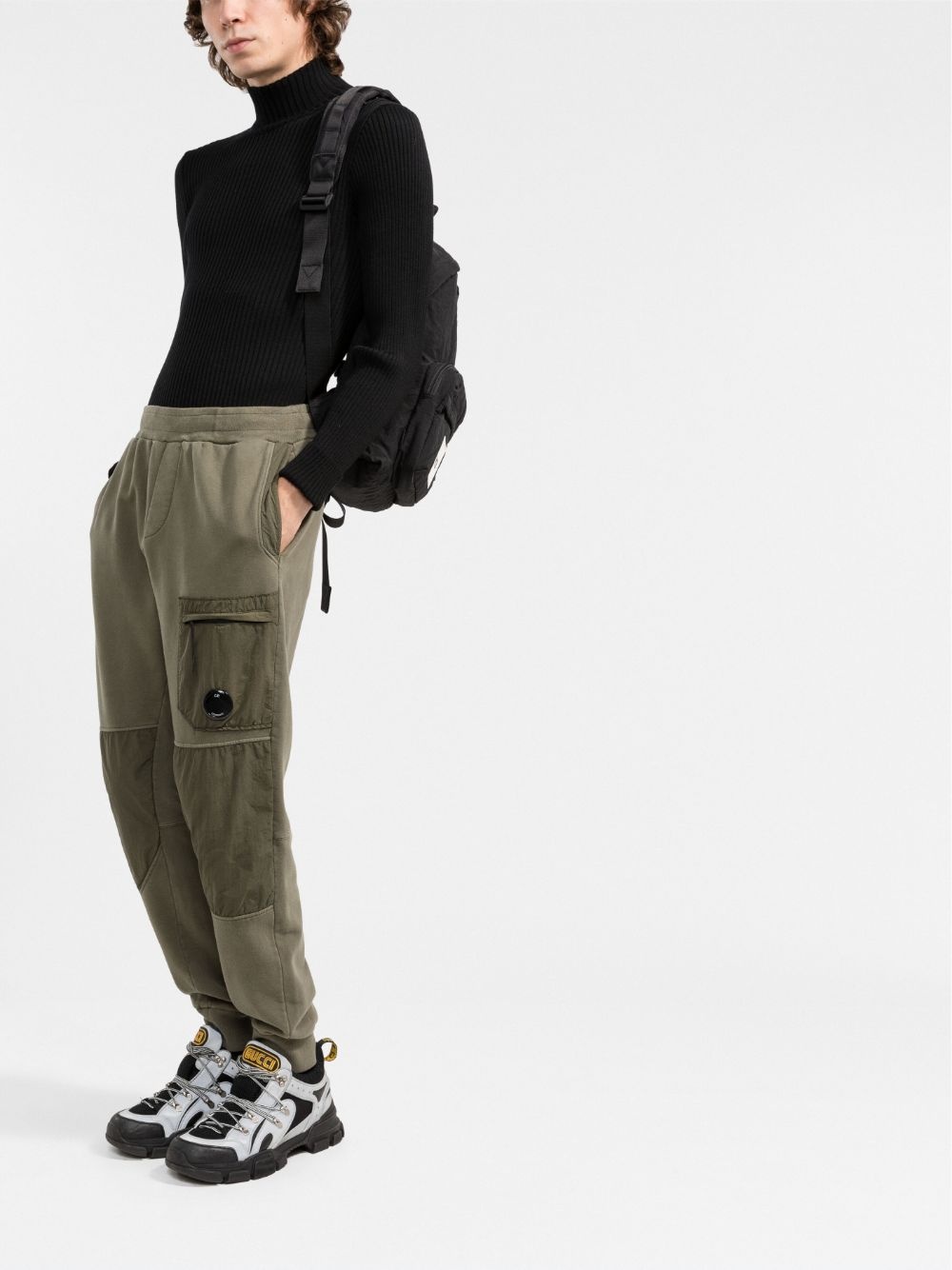 goggle detail panelled trackpants - 2