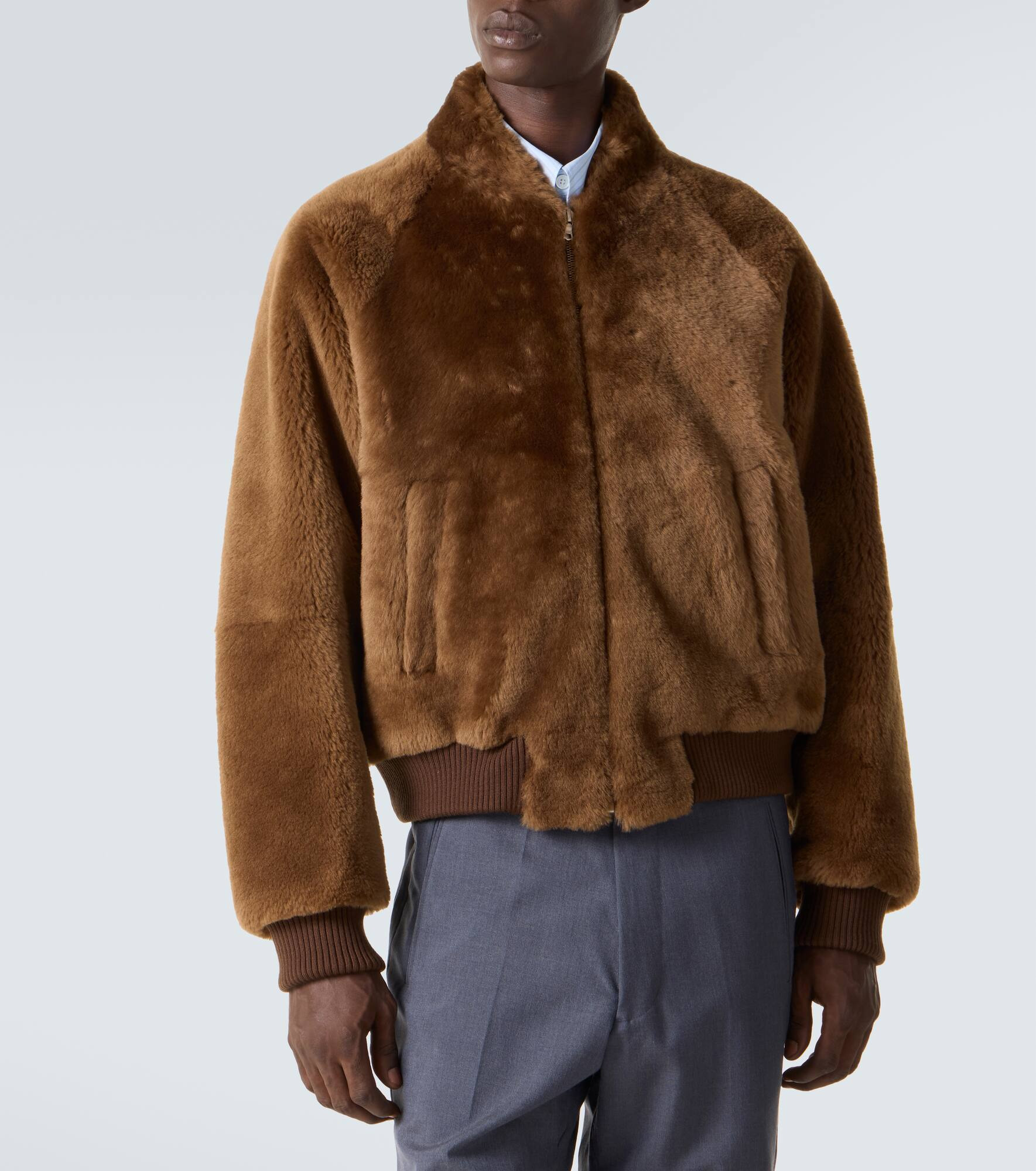 Shearling blouson jacket - 3