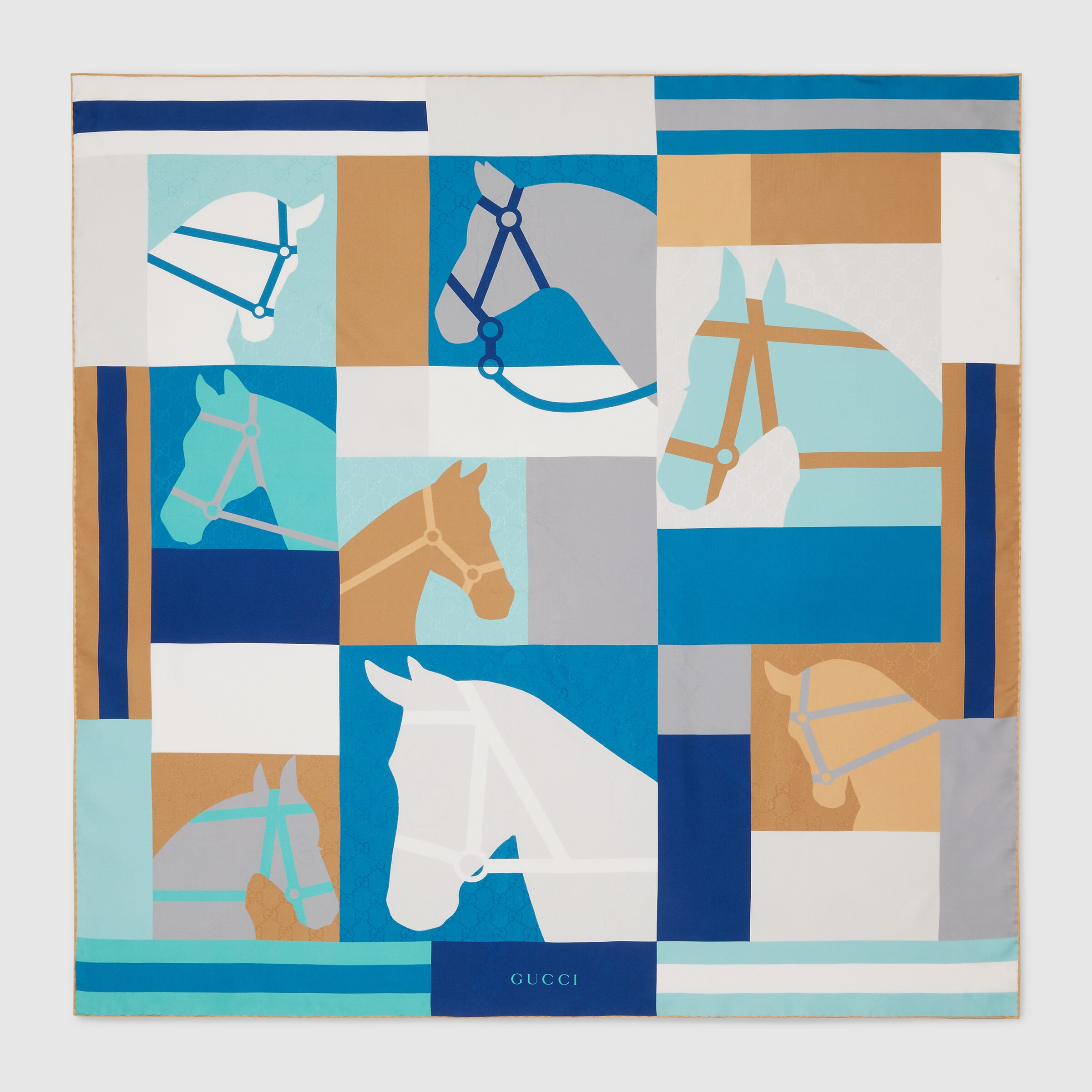 Printed silk carré - 1