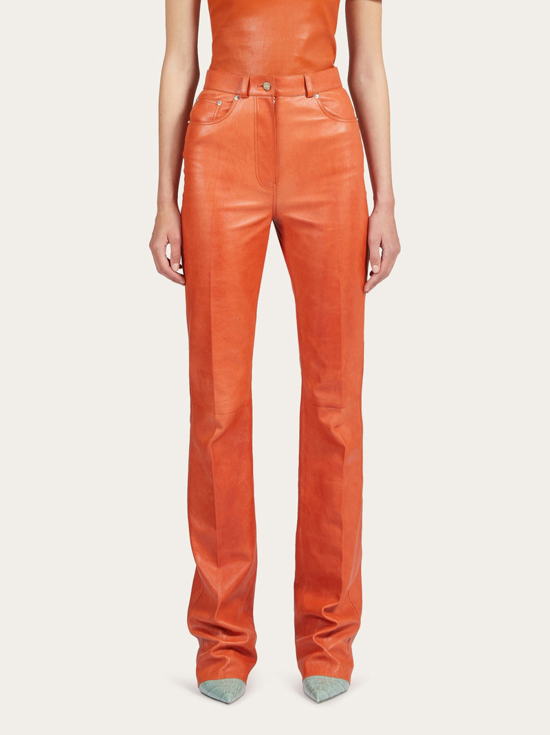 FERRAGAMO Nappa five pocket trouser outlook