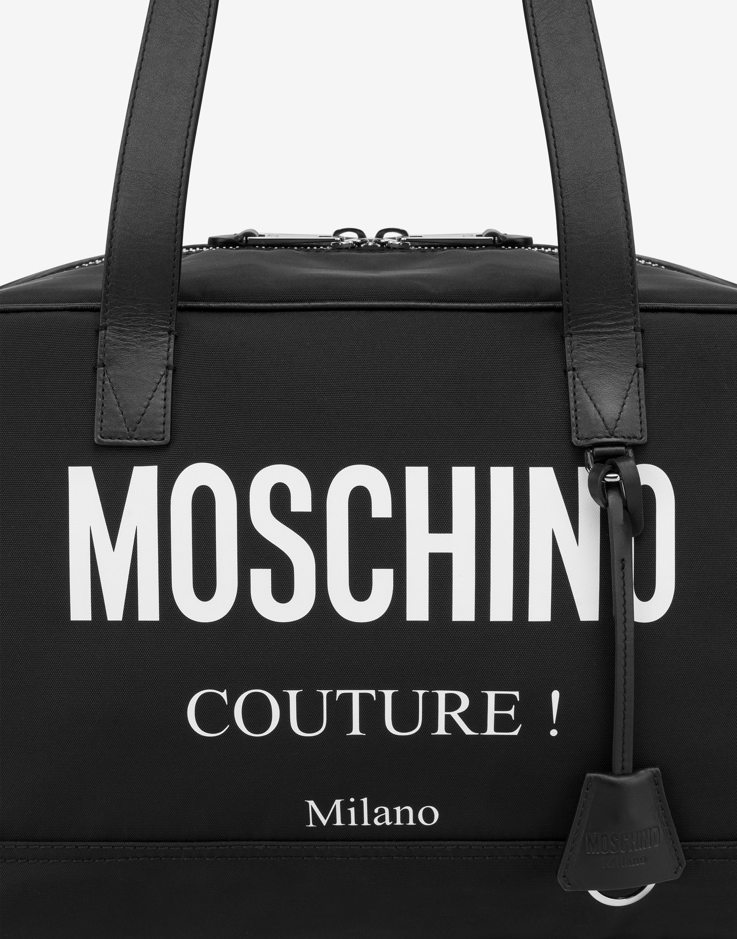 MOSCHINO COUTURE NYLON TRAVEL BAG - 4