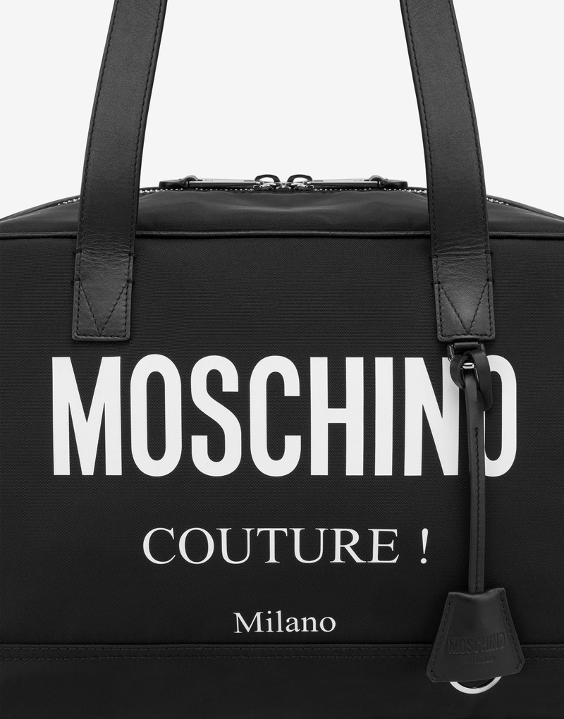 MOSCHINO COUTURE NYLON TRAVEL BAG 4