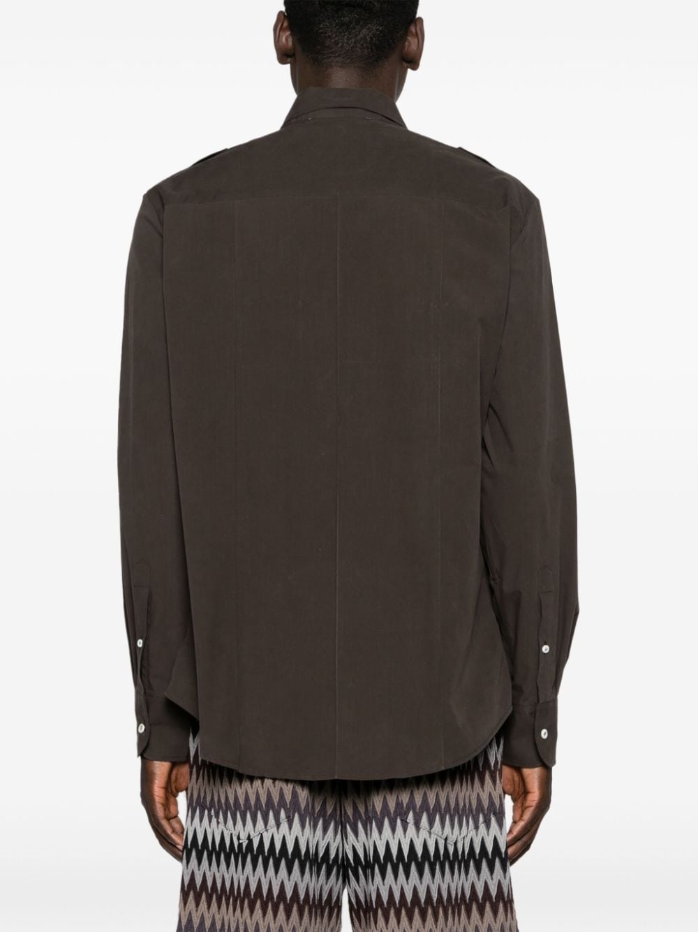 Utilitarian poplin shirt - 4