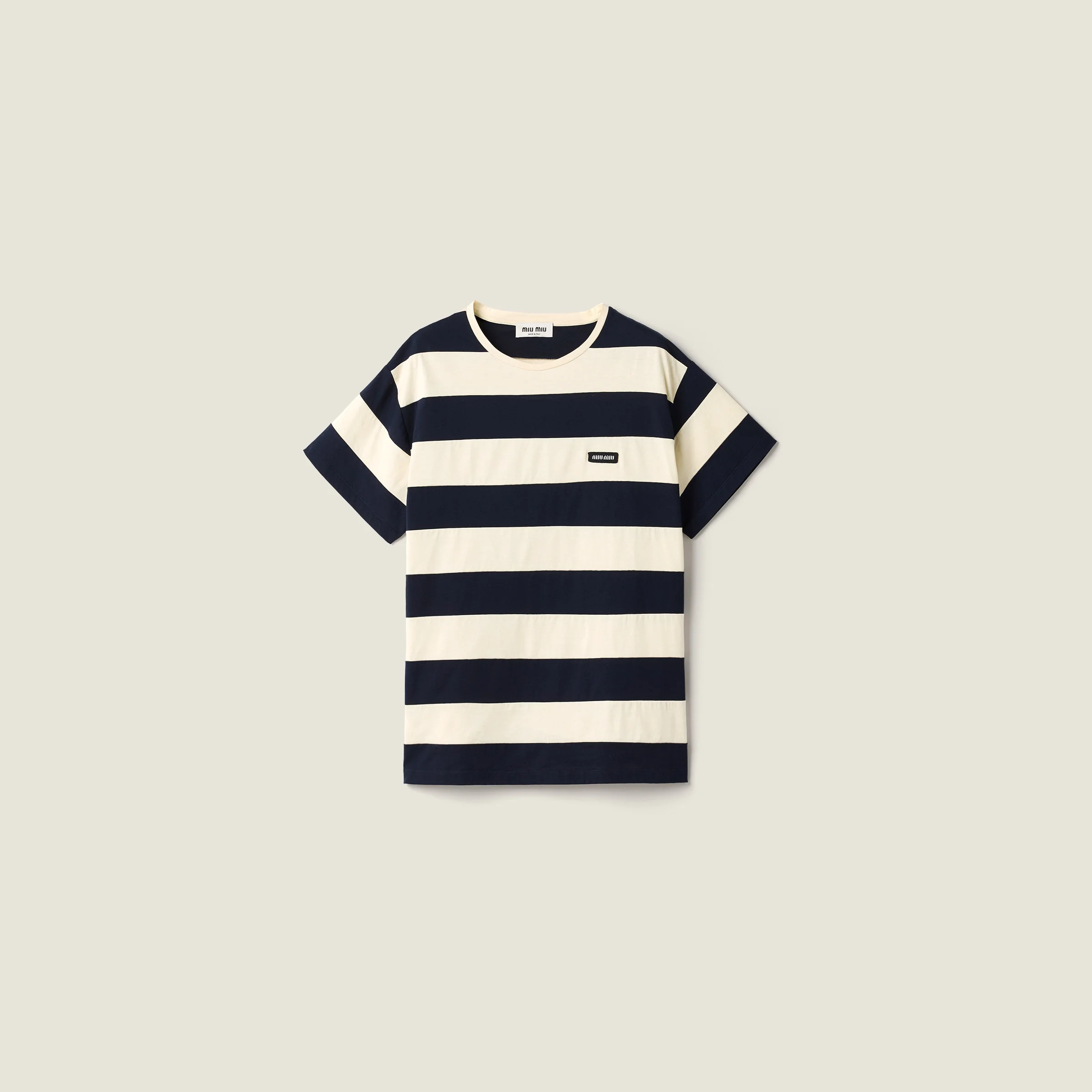 Striped jersey T-shirt - 1