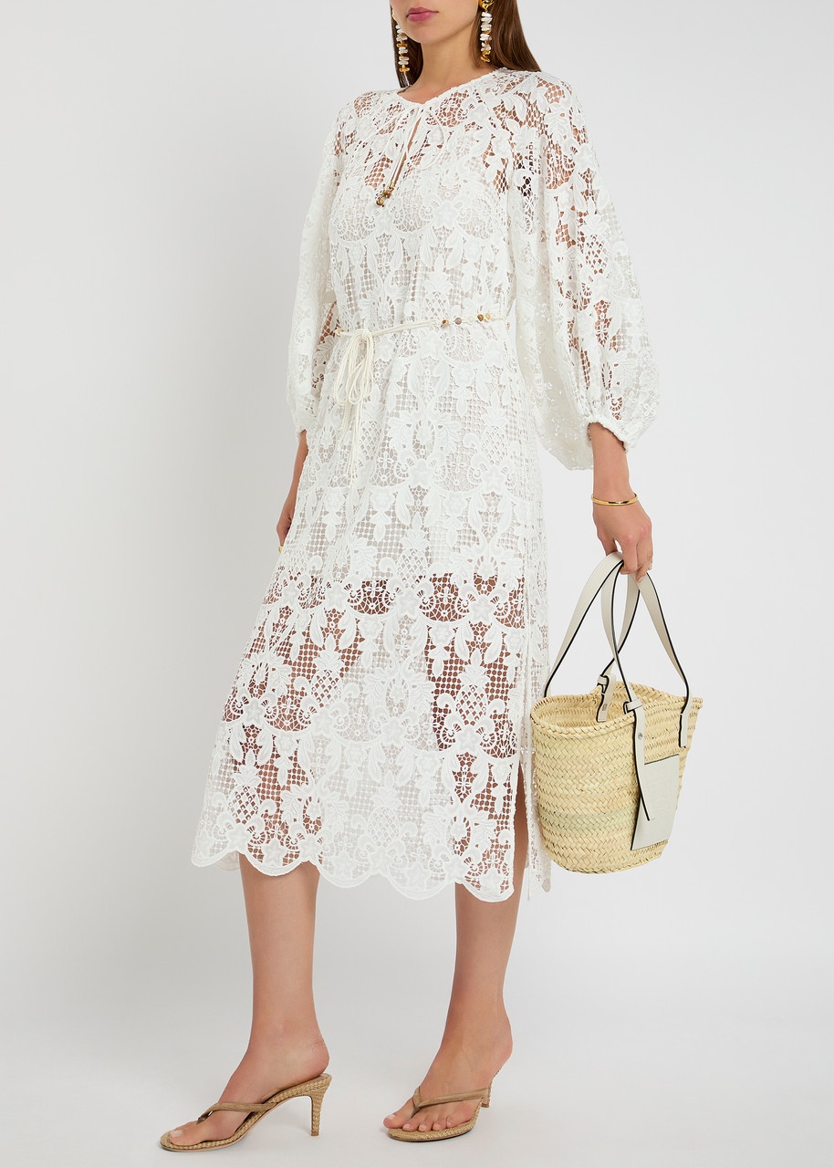 Zimmermann Coco Guipure-lace Midi Dress - 4
