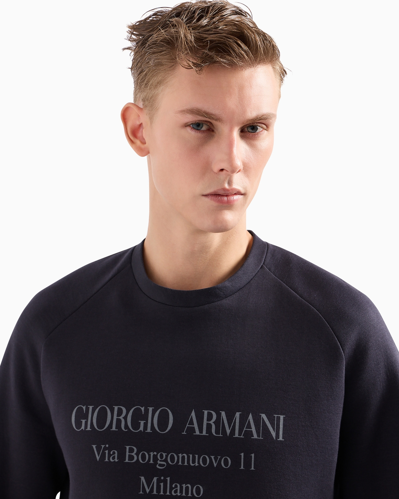 Borgonuovo 11 sweatshirt in cotton double jersey - 5