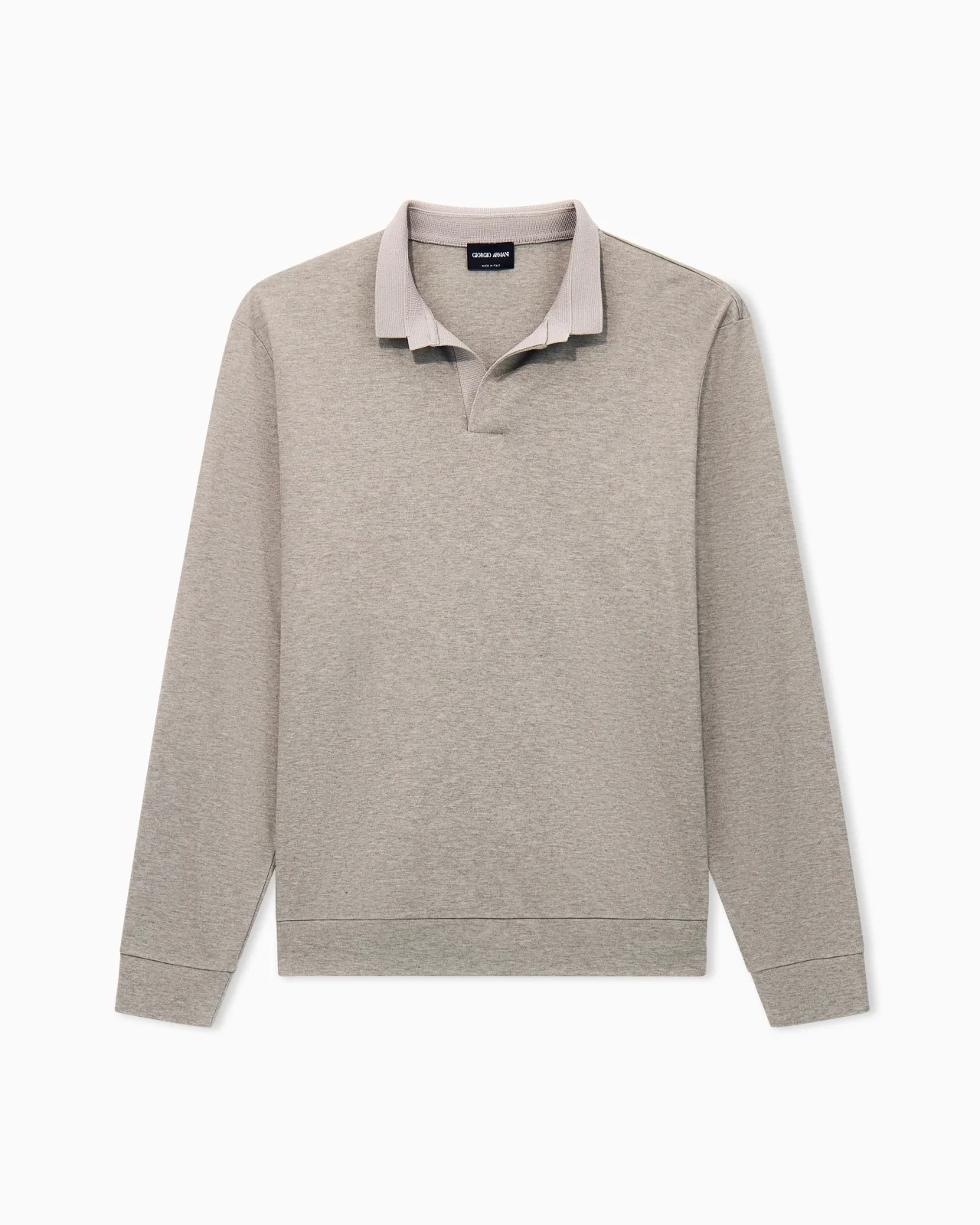 POLO SHIRT REGULAR FIT IN COTTON SILK AND CASHMERE JERSEY - 1