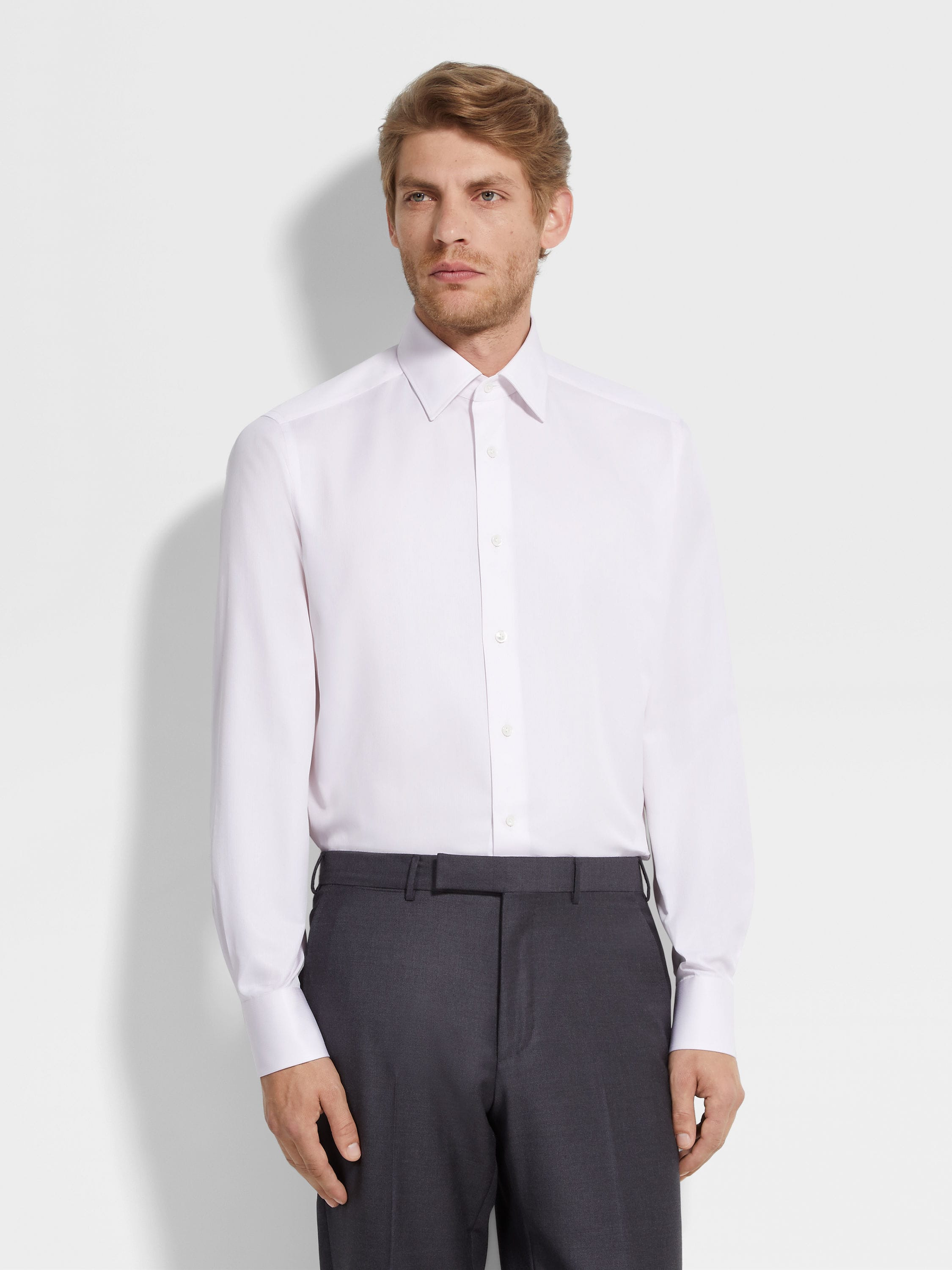 LIGHT PINK CENTOVENTIMILA COTTON SHIRT - 3