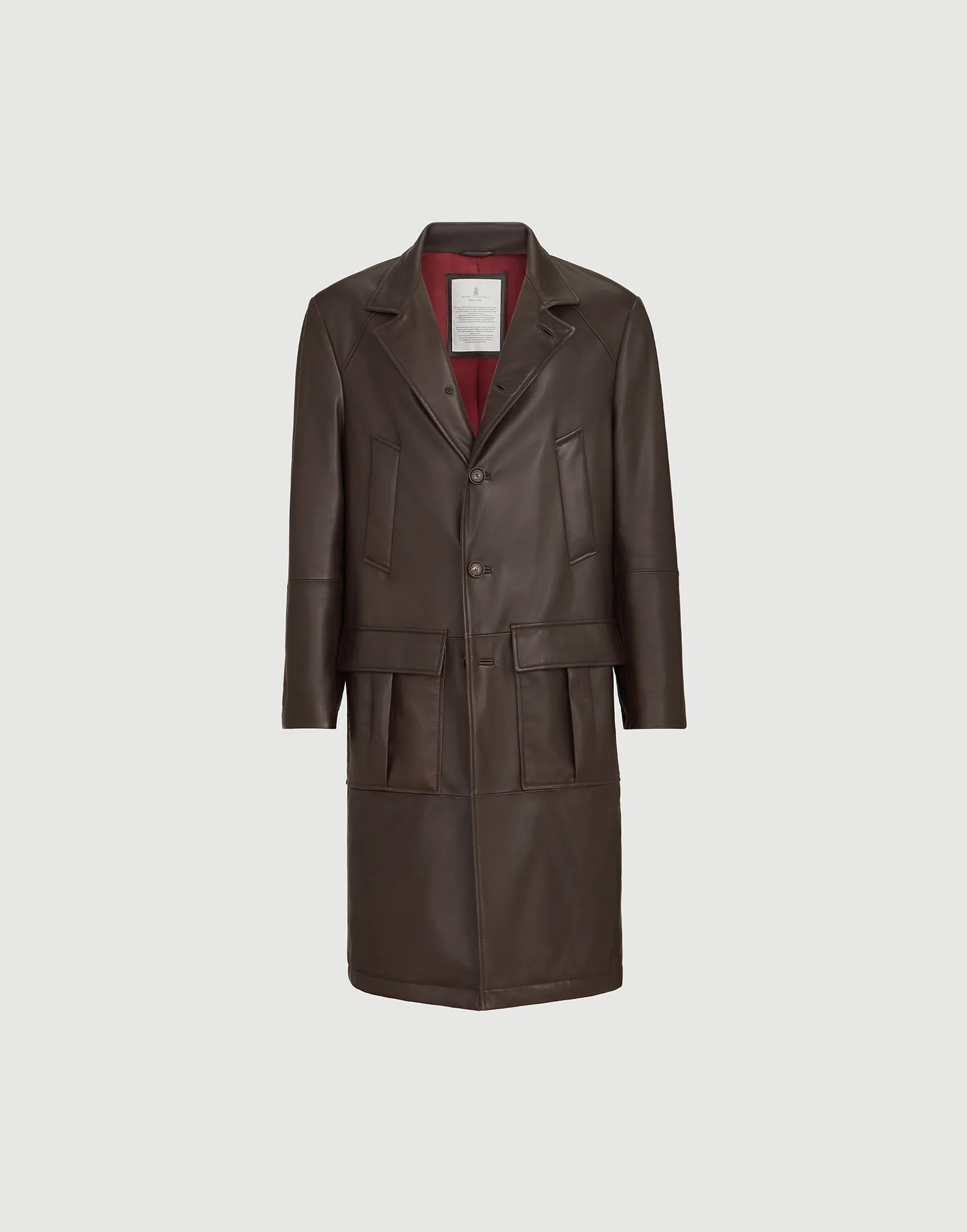 Nappa leather overcoat with Thermore® padding - 1