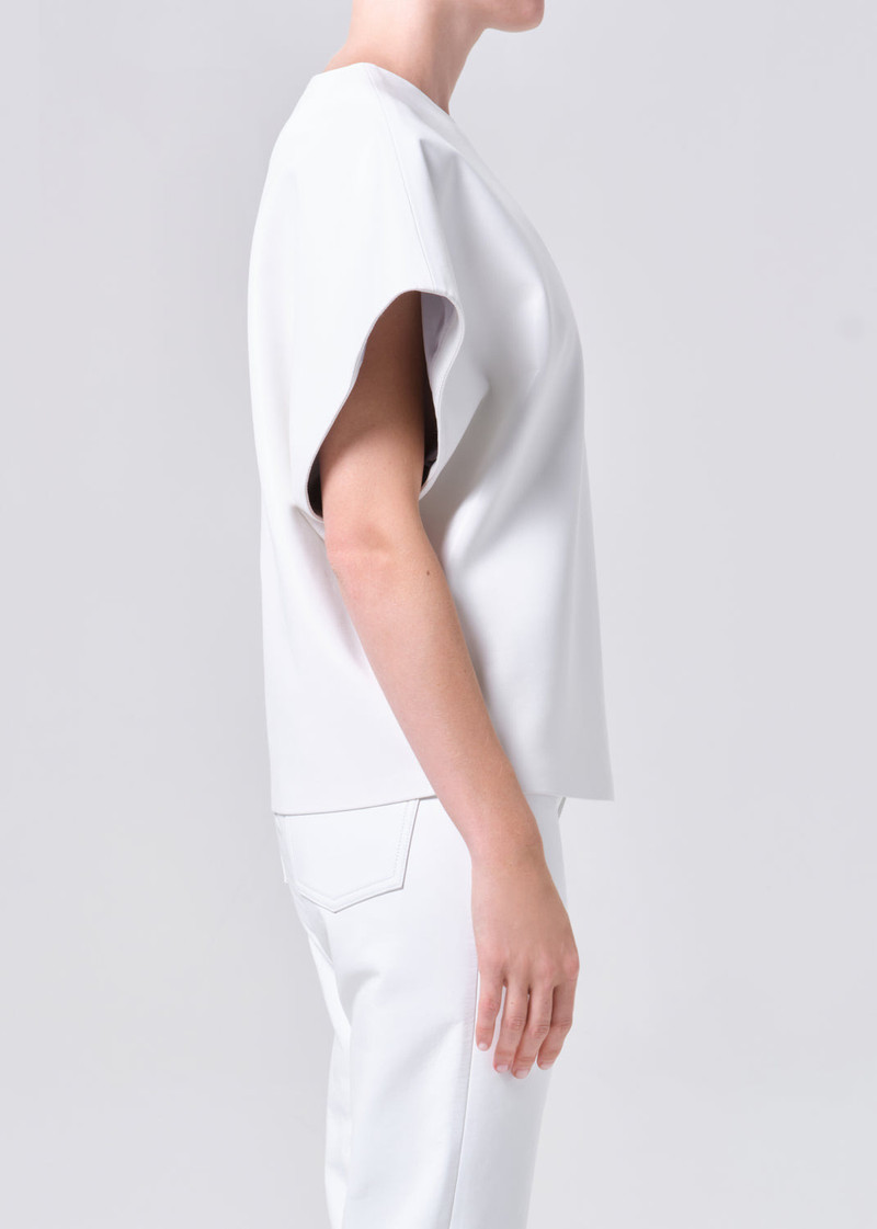 CORRINE TEE (VEGAN LEATHER) IN COLLAGEN 4