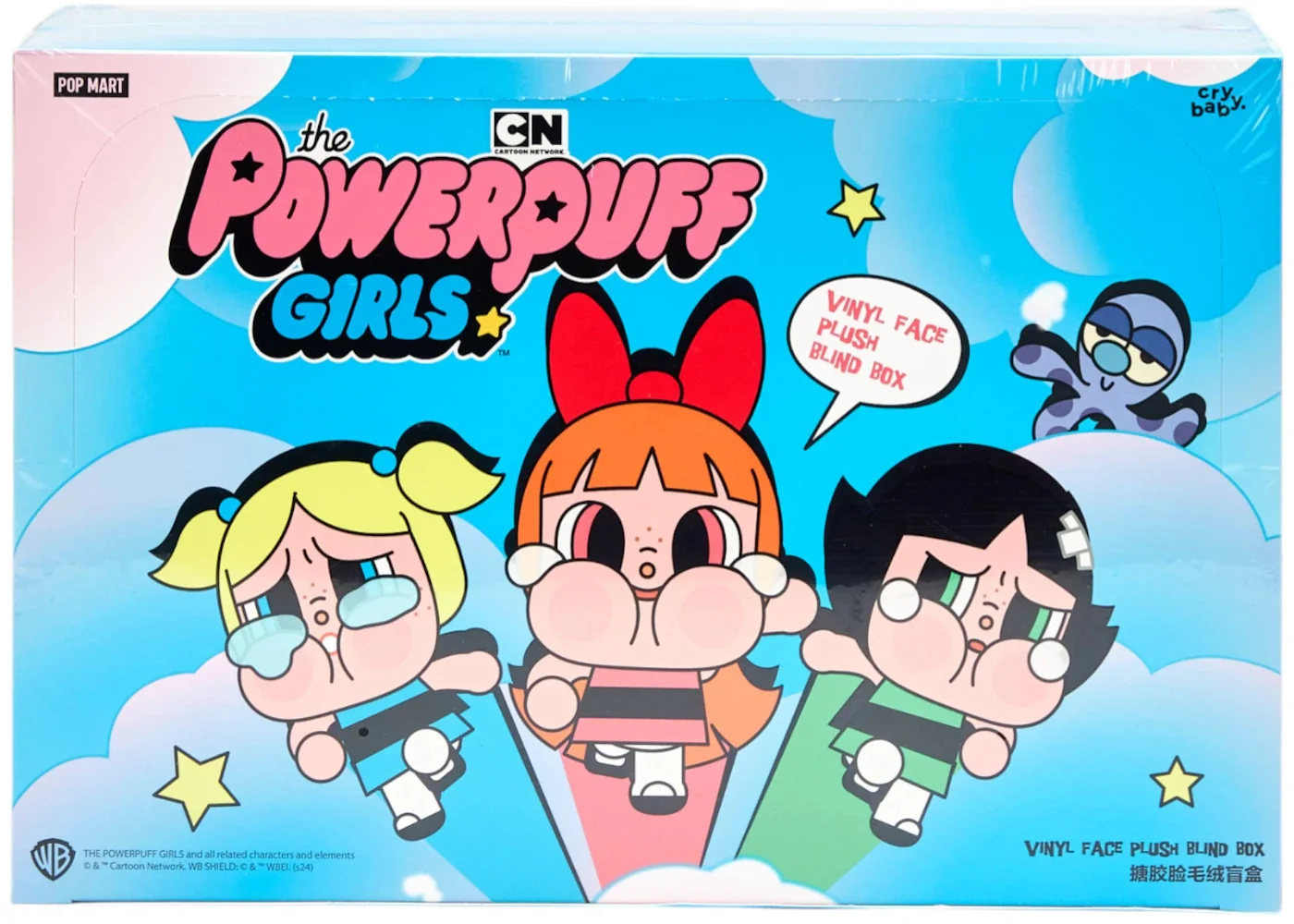 Pop Mart CryBaby x Powerpuff Girls Series Vinyl Face Plush Sealed Case (6 Blind Boxes) - 1