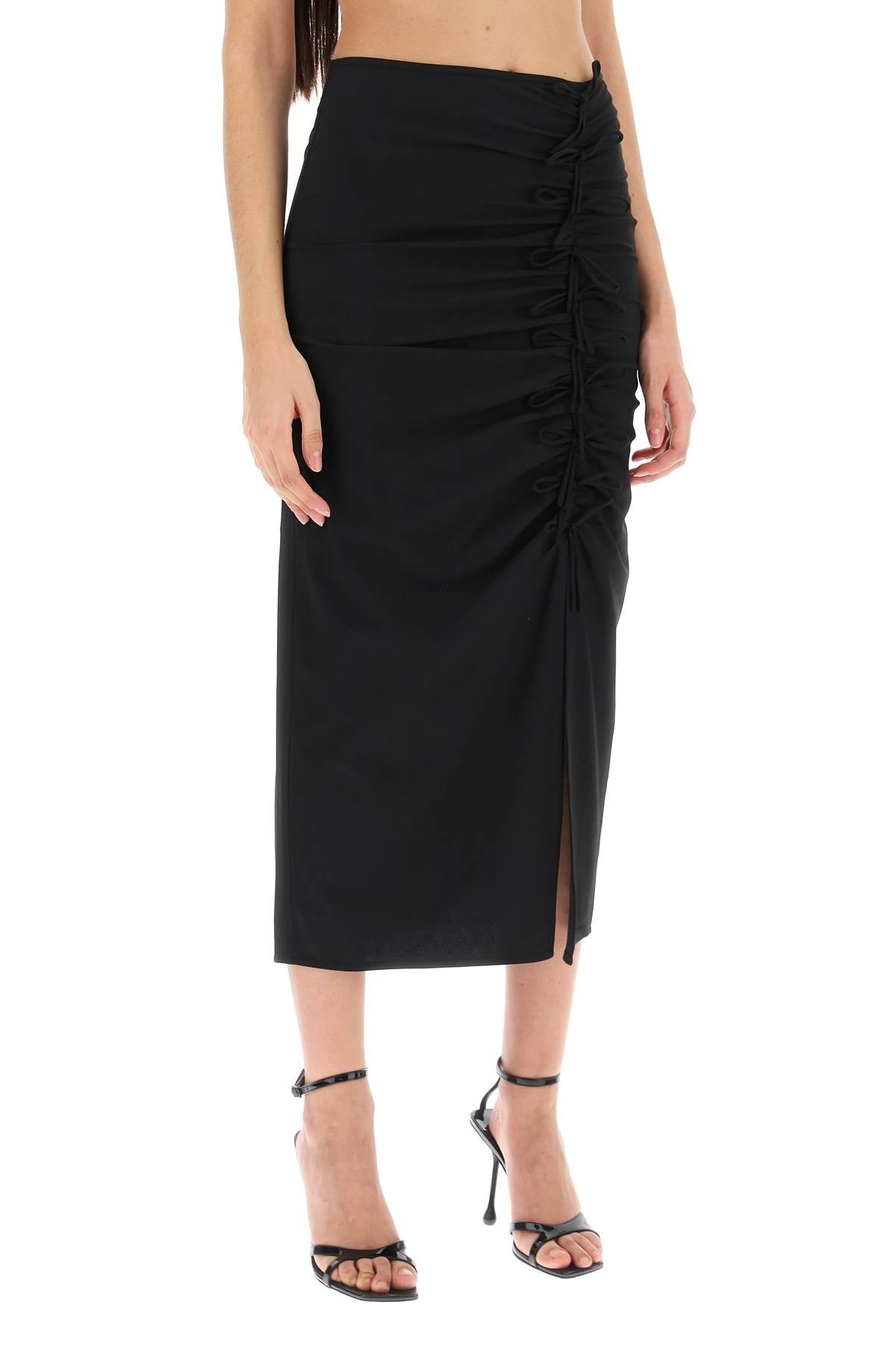 Midi Skirt With Ornamental Bows - 1
