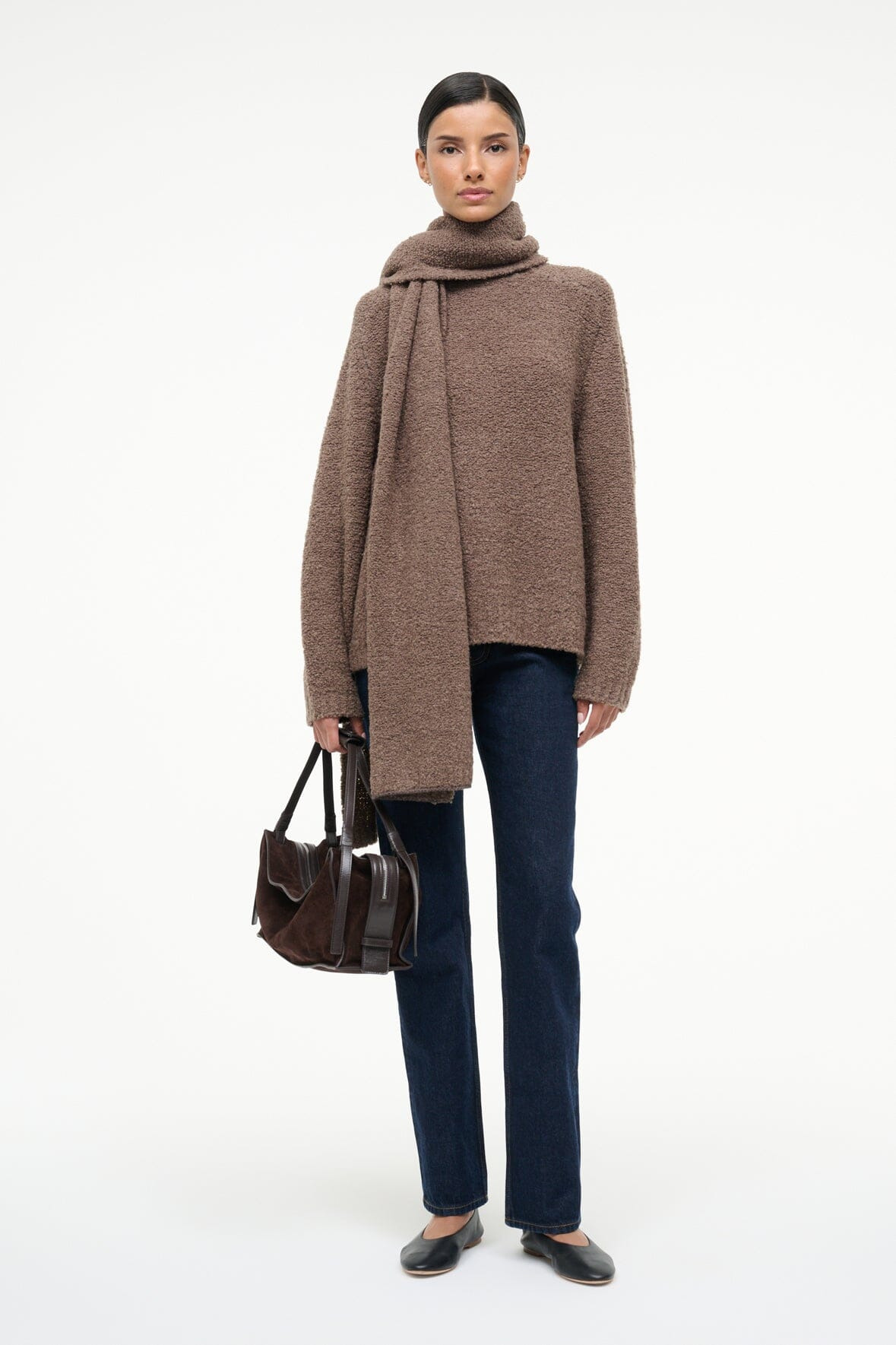 STAUD SIREN SWEATER TRUFFLE - 4