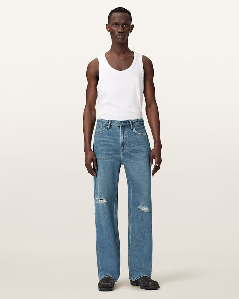 LENNY LOOSE FIT WIDE LEG DENIM JEANS 7