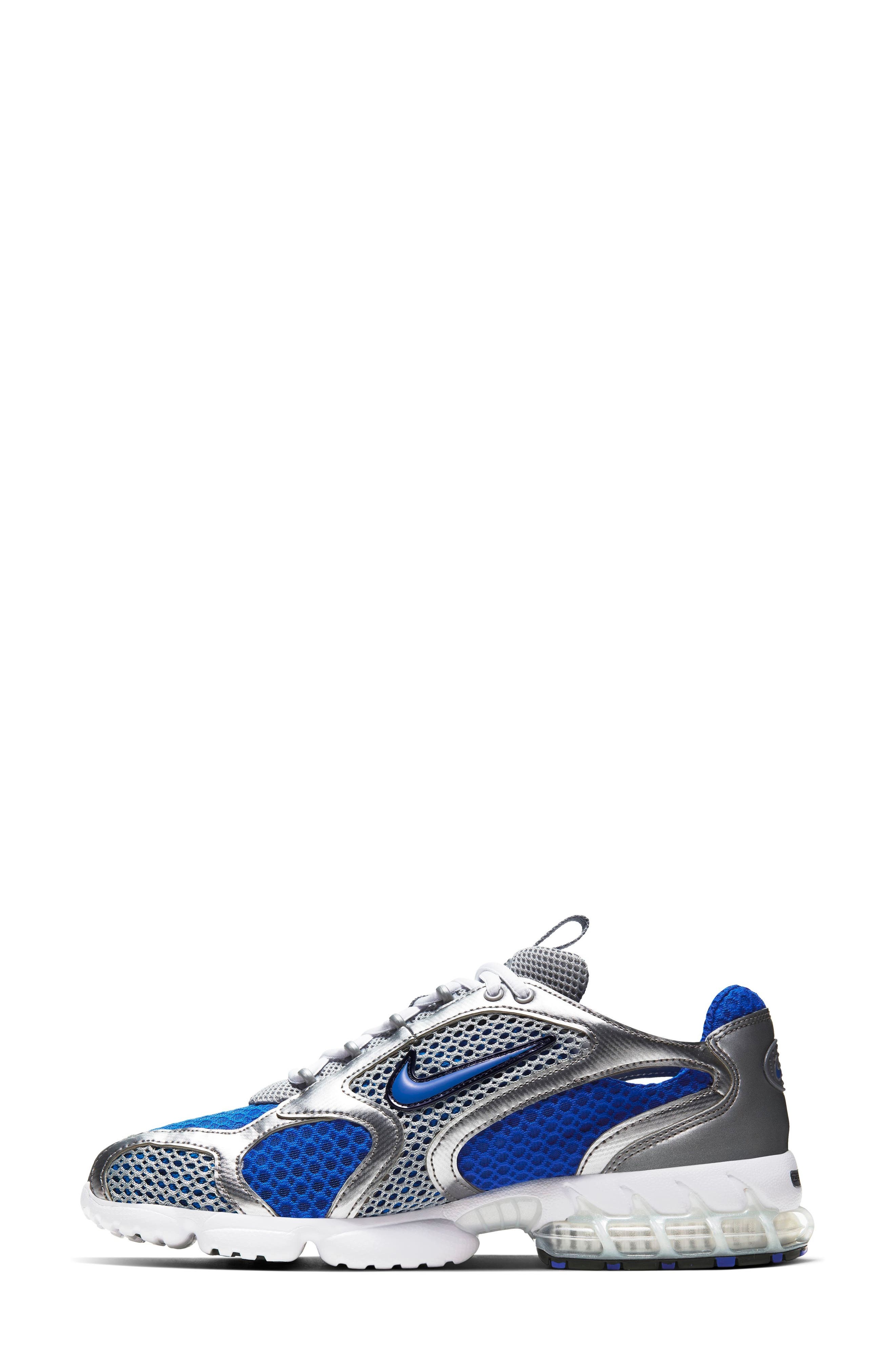 Nike Air Zoom Spiridon Cage 2 Sneaker in Metallic Silver/Varsity Royal at Nordstrom - 6