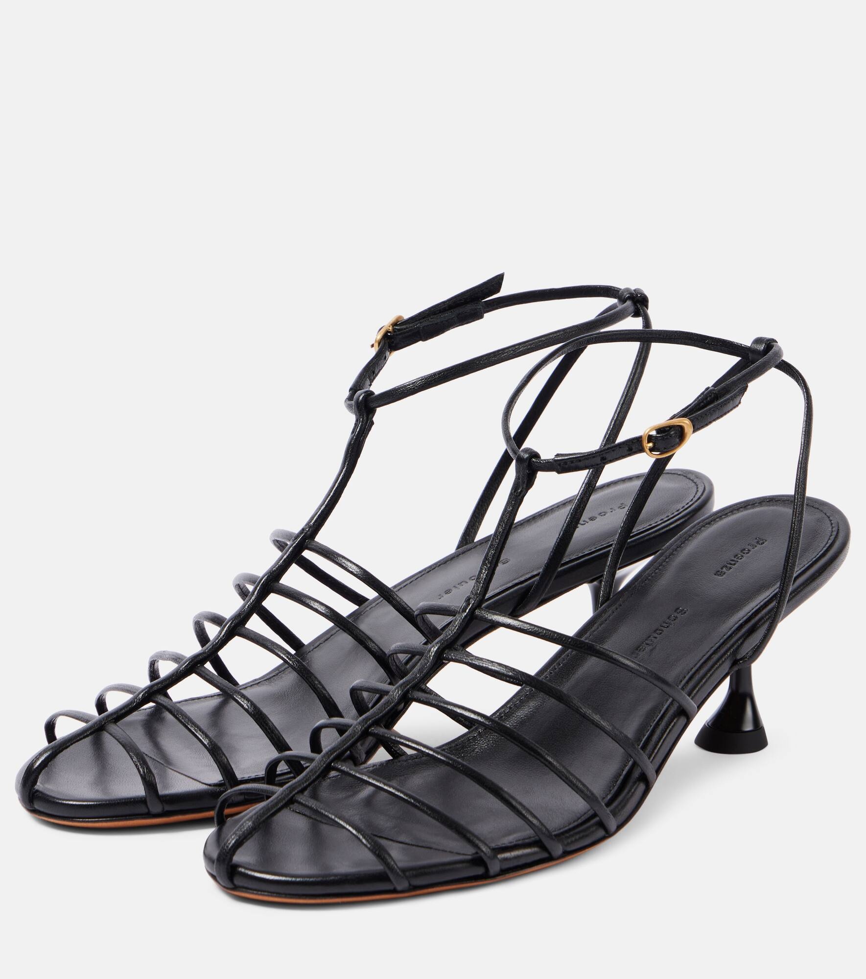 Tee Cage 60 leather sandals - 4