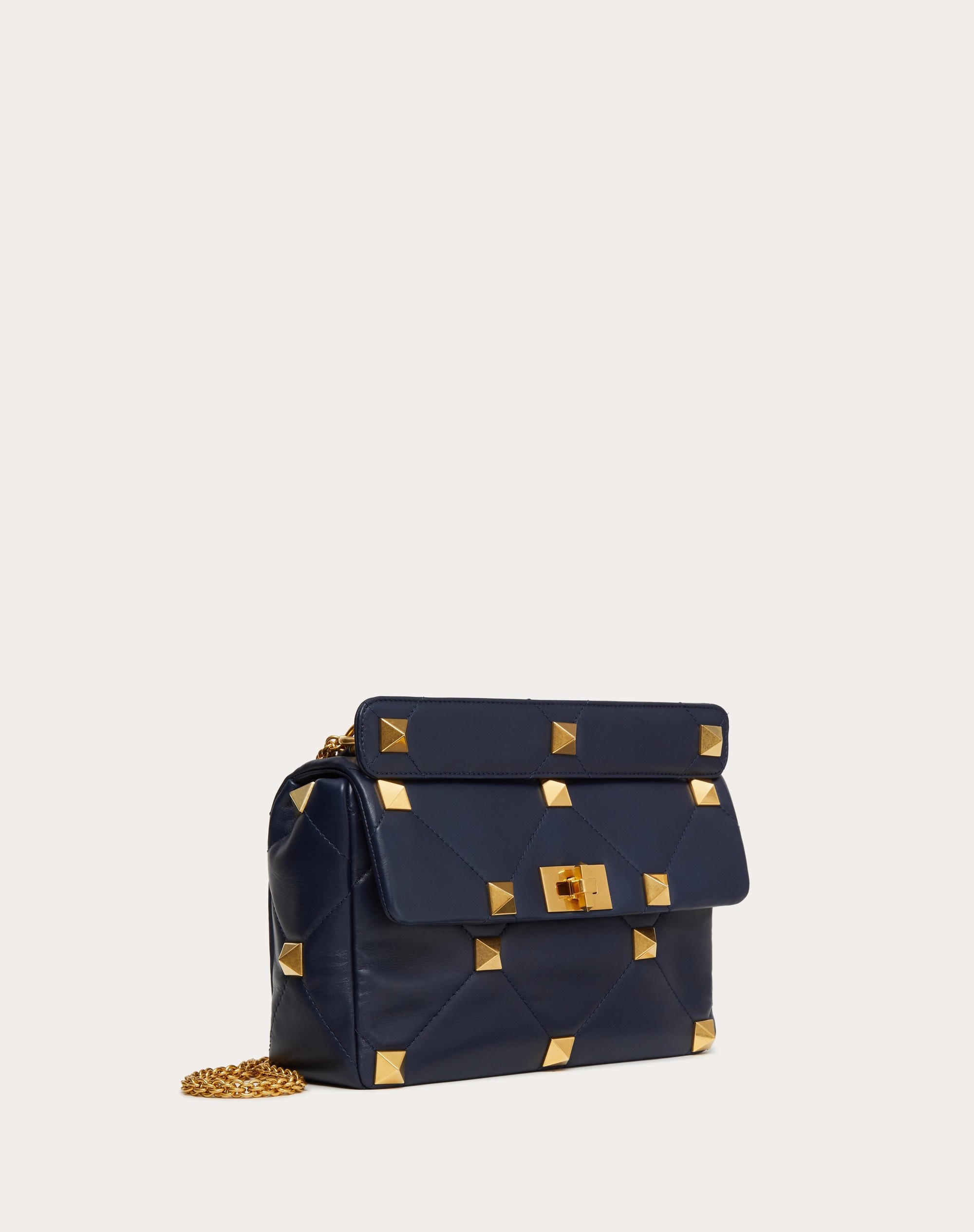 LARGE ROMAN STUD THE SHOULDER BAG IN NAPPA WITH CHAIN - 2