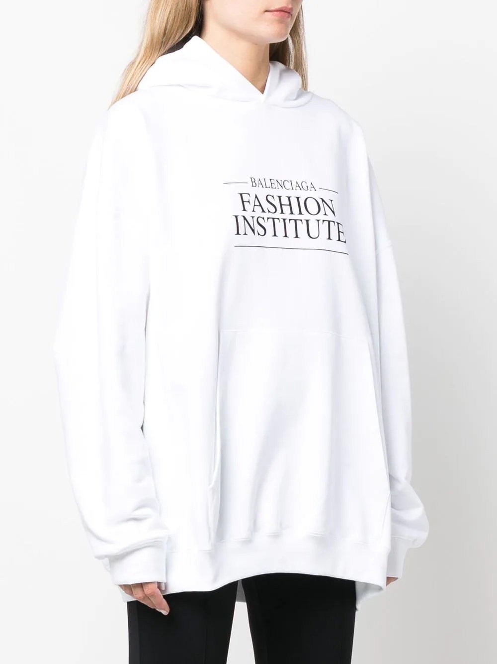 slogan-print hoodie - 3