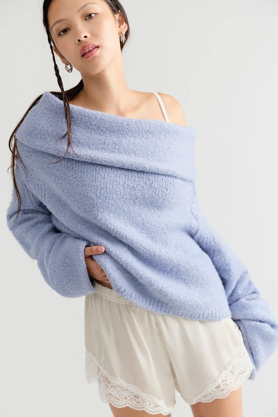 Carrie Off-The-Shoulder Pullover - 1
