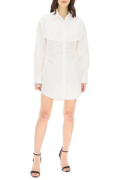 Alexander Wang HOURGLASS DRAPED MINI SHIRT DRESS outlook