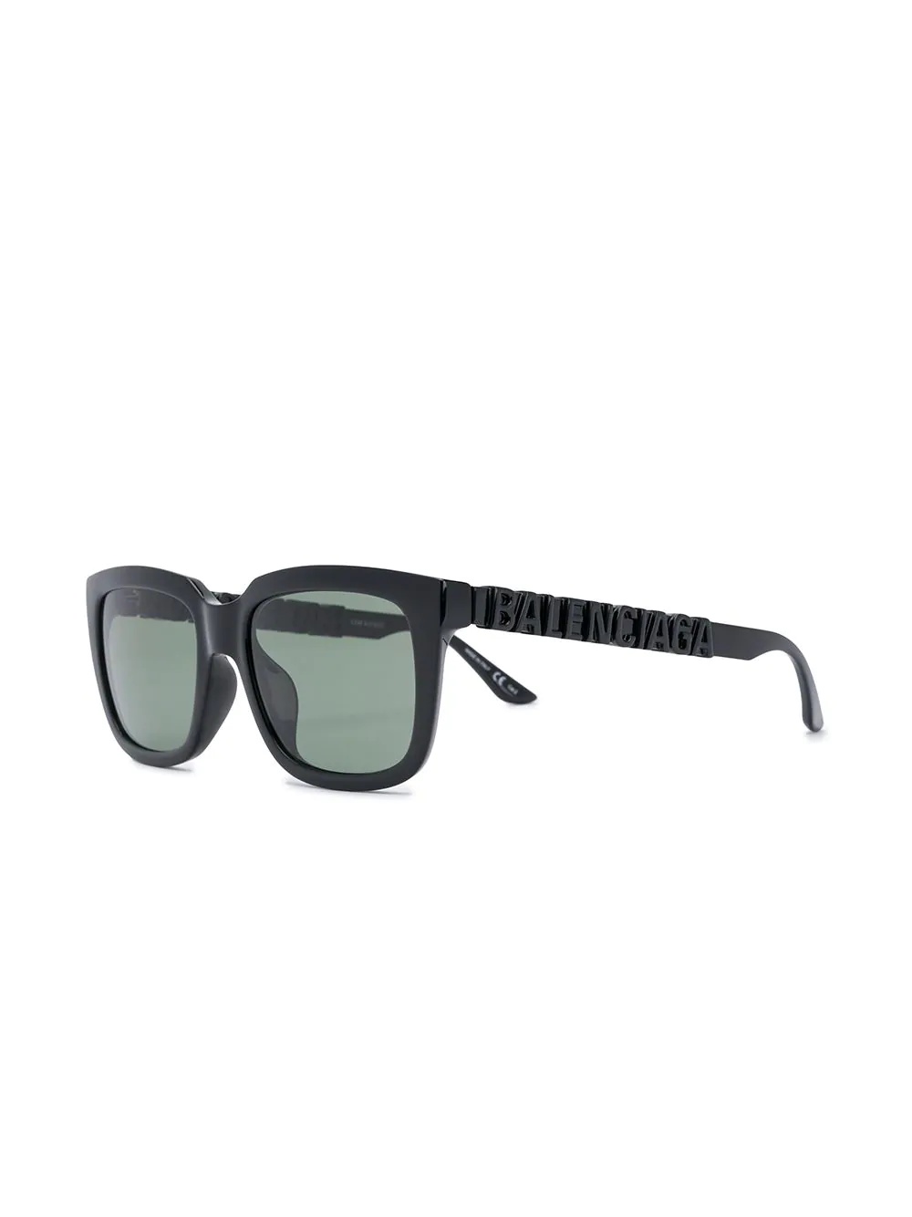 logo lettering rectangular-frame sunglasses - 2