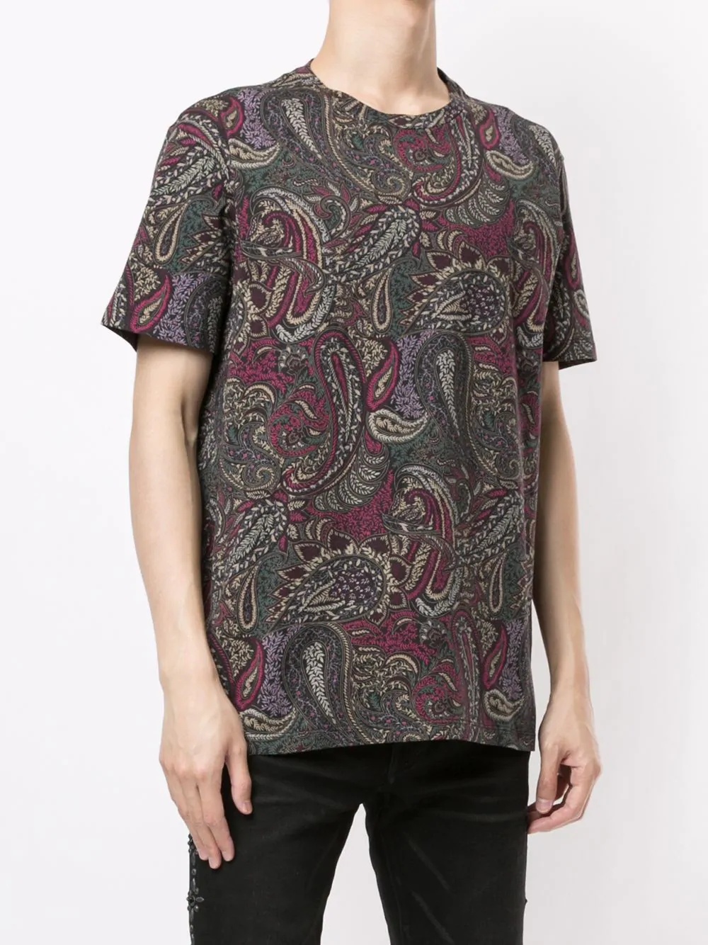 paisley-print cotton T-shirt - 3