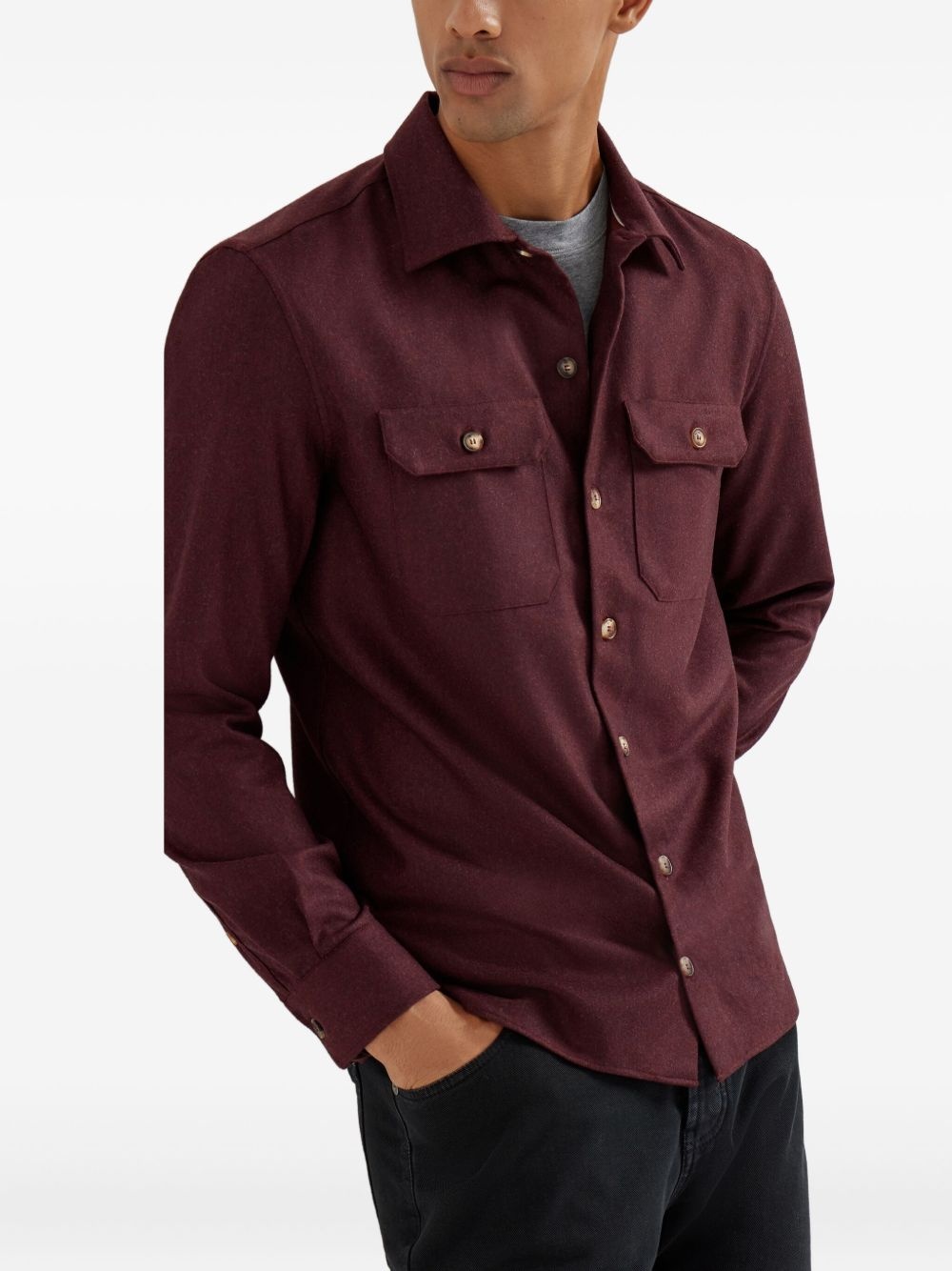 flannel pocket shirt - 3